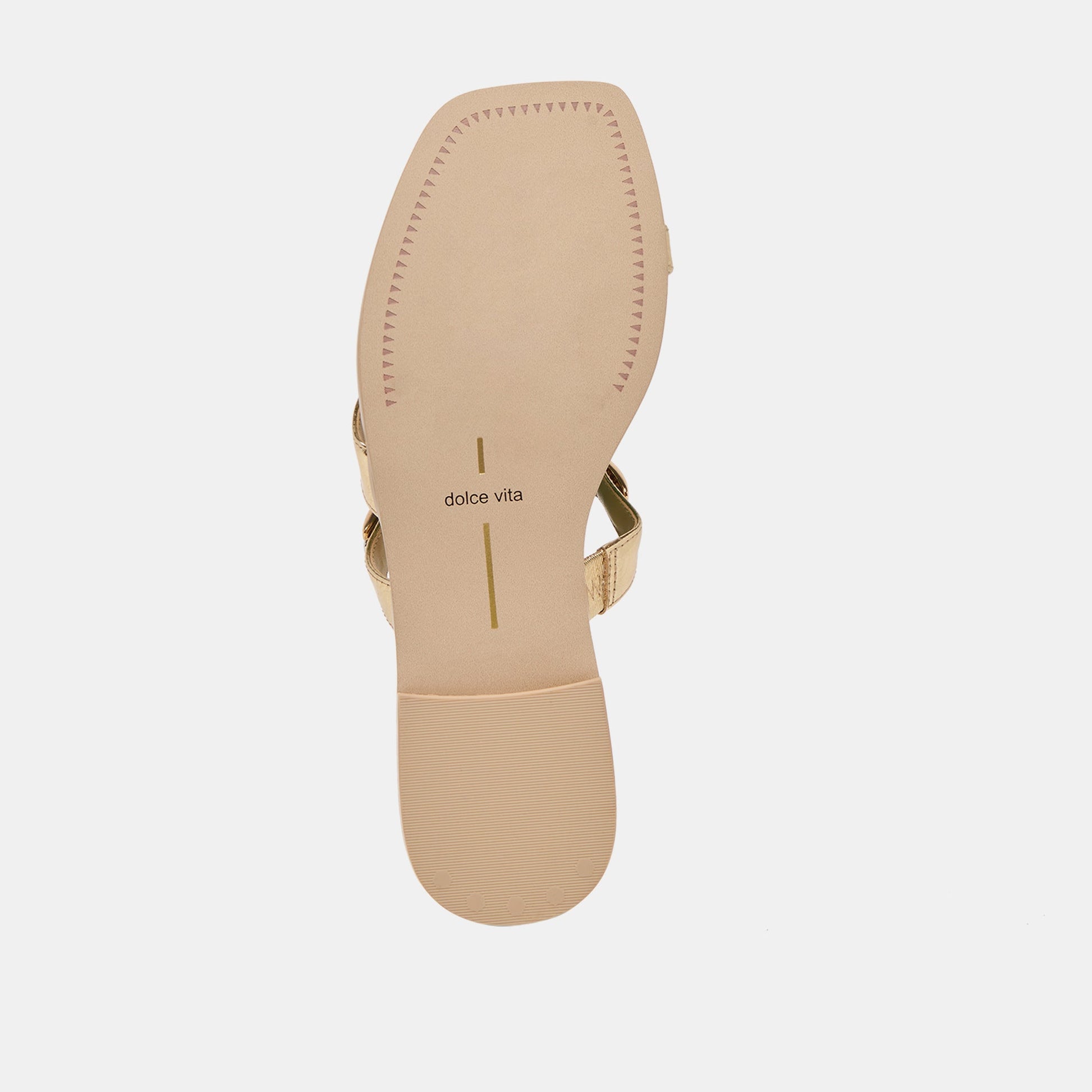 Tarina Gold Leather Sandals Dolce Vita For sale