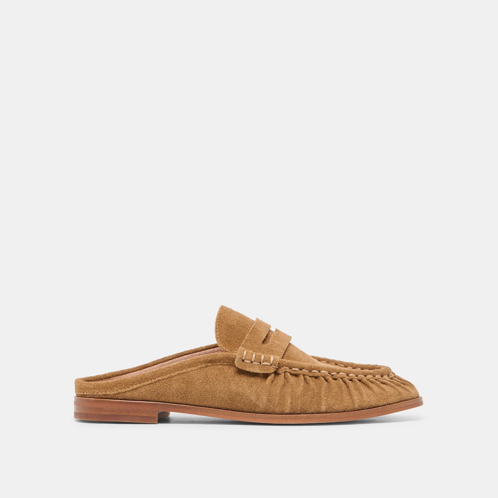 BETZY Lt Brown Suede Closed-Toe Slip-On Loafers Dolce Vita Sale
