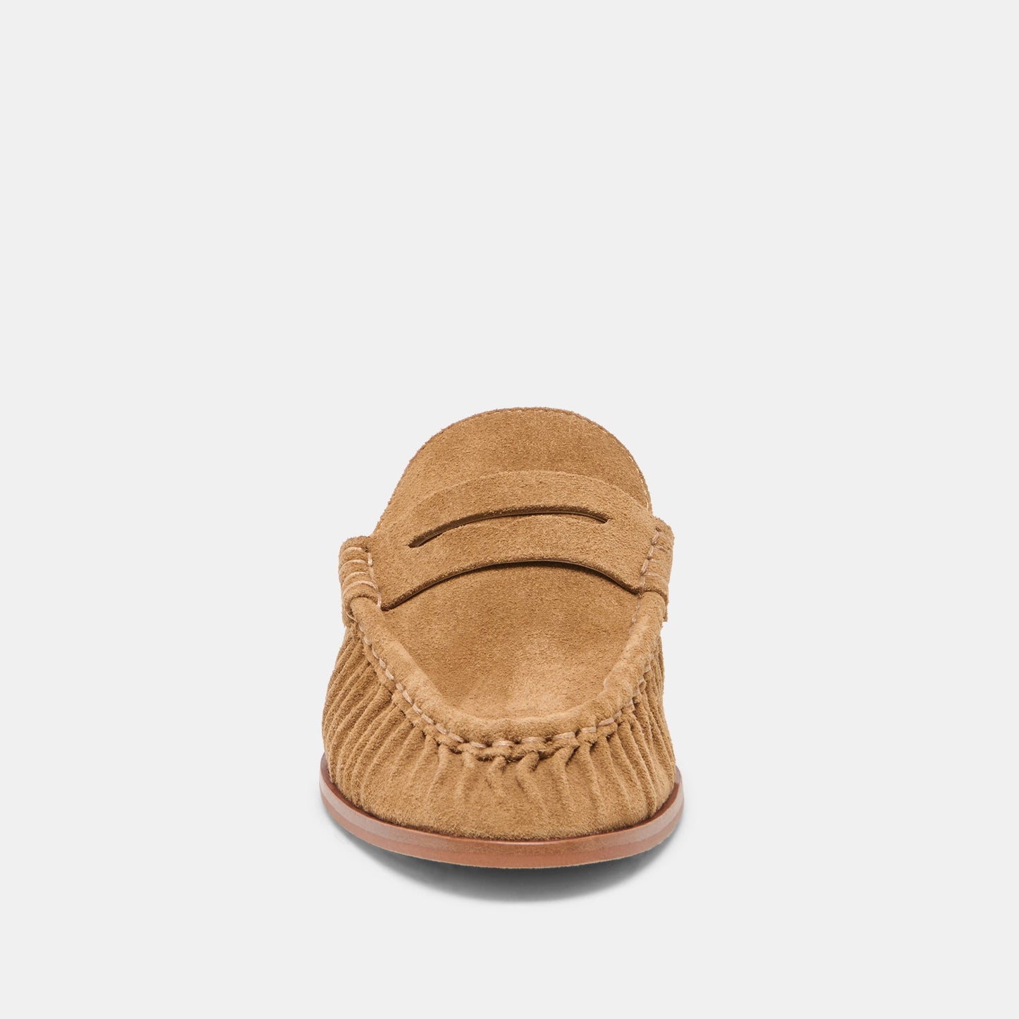 BETZY Lt Brown Suede Closed-Toe Slip-On Loafers Dolce Vita Sale