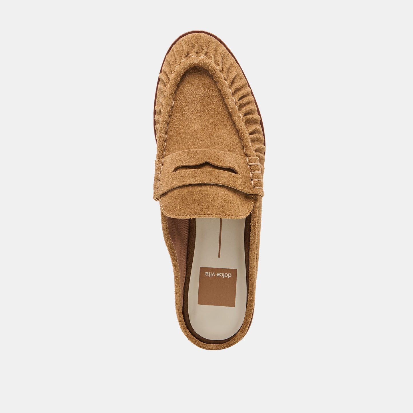 BETZY Lt Brown Suede Closed-Toe Slip-On Loafers Dolce Vita Sale