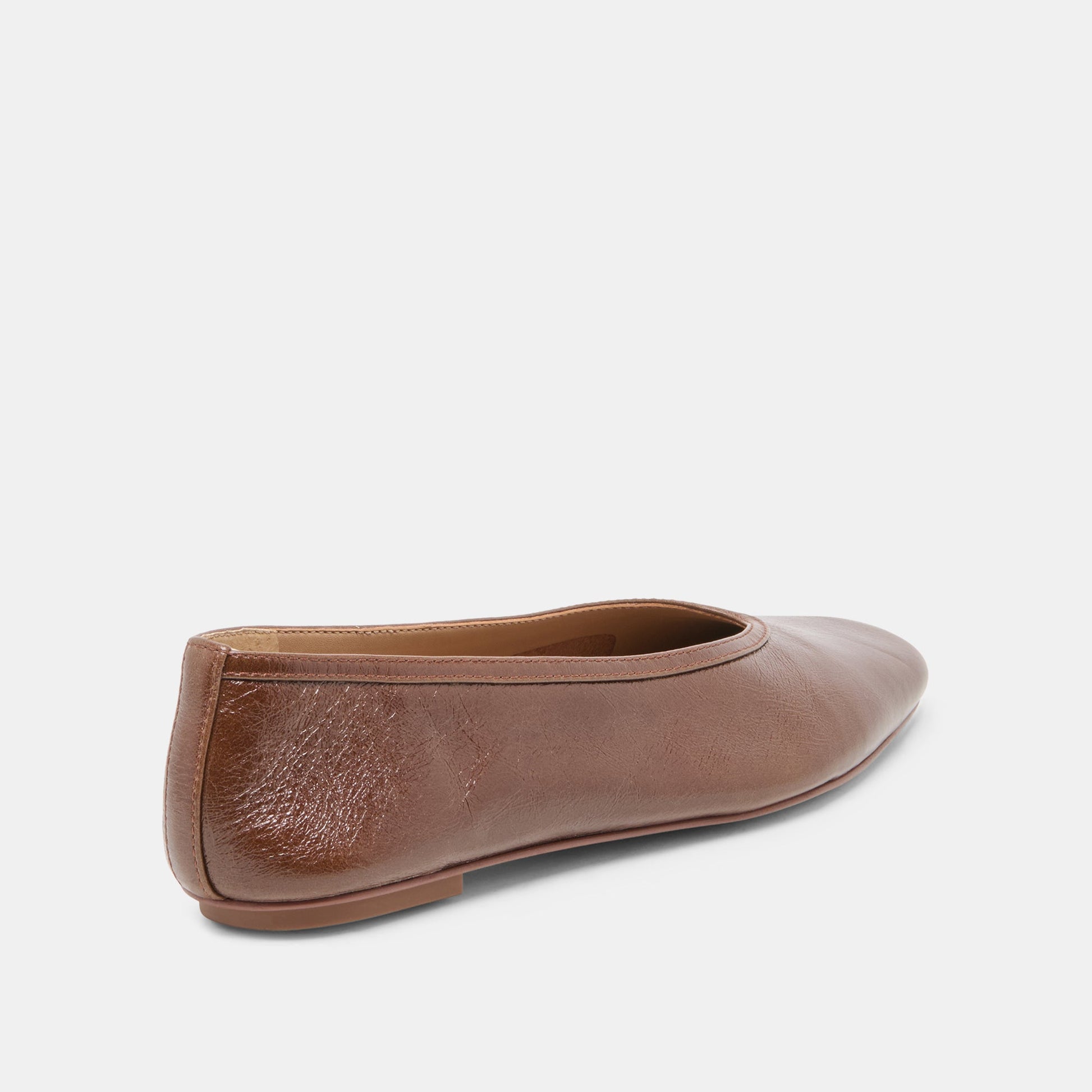 CARET Russet Leather Pointed-Toe Ballet Flats Dolce Vita New