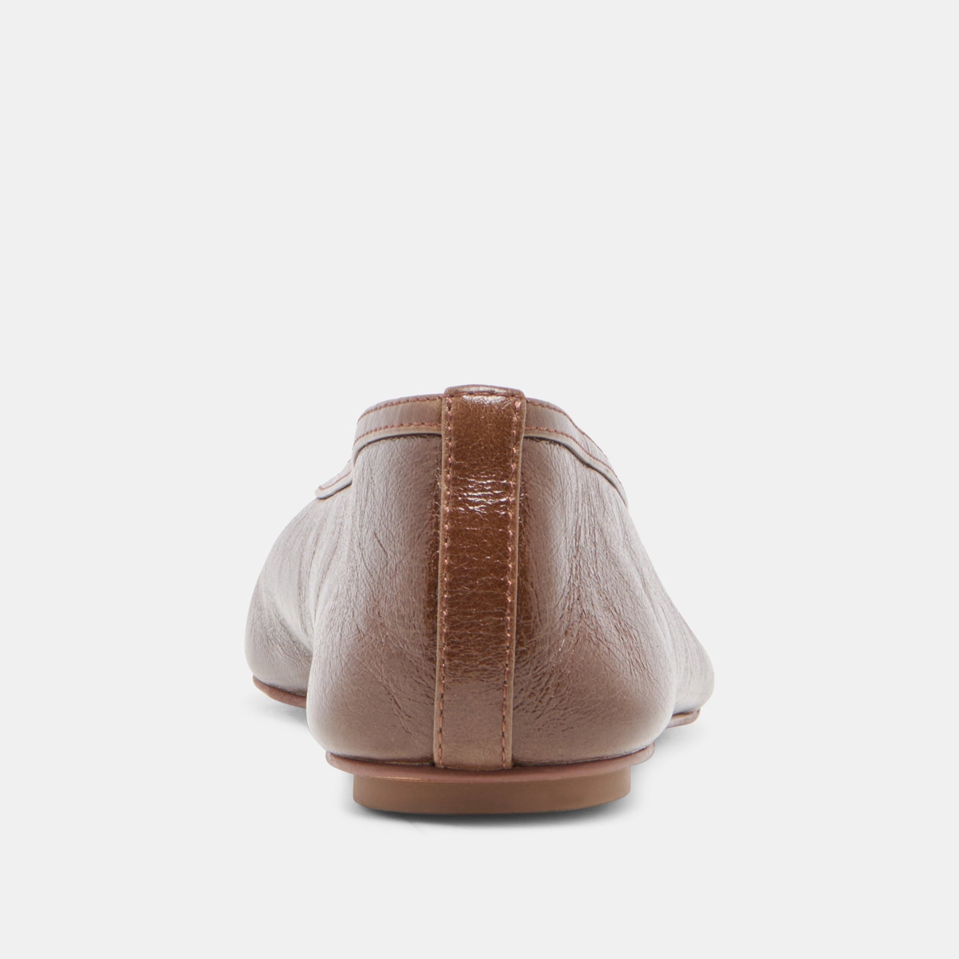 CARET Russet Leather Pointed-Toe Ballet Flats Dolce Vita New