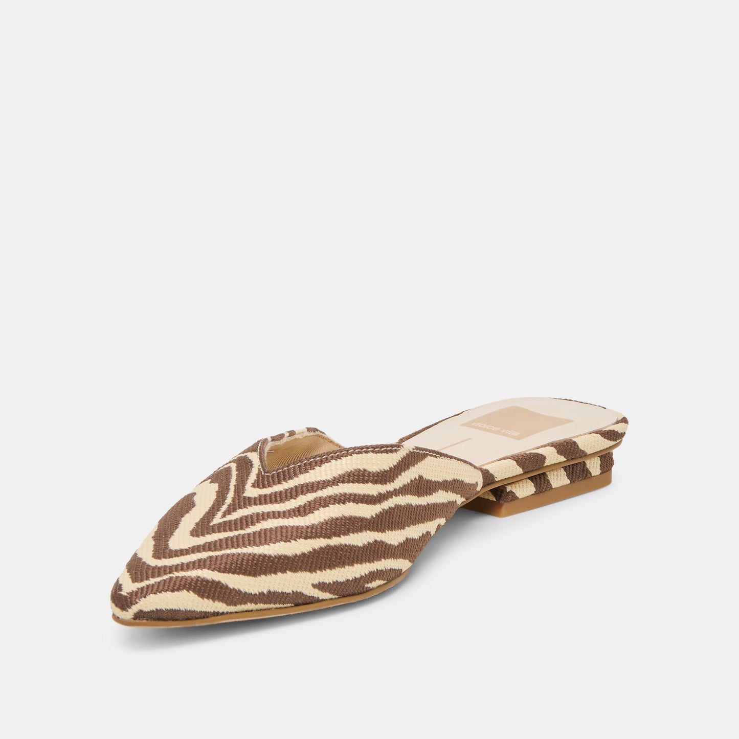 Elm Beige Zebra Raffia Flats Dolce Vita Discount