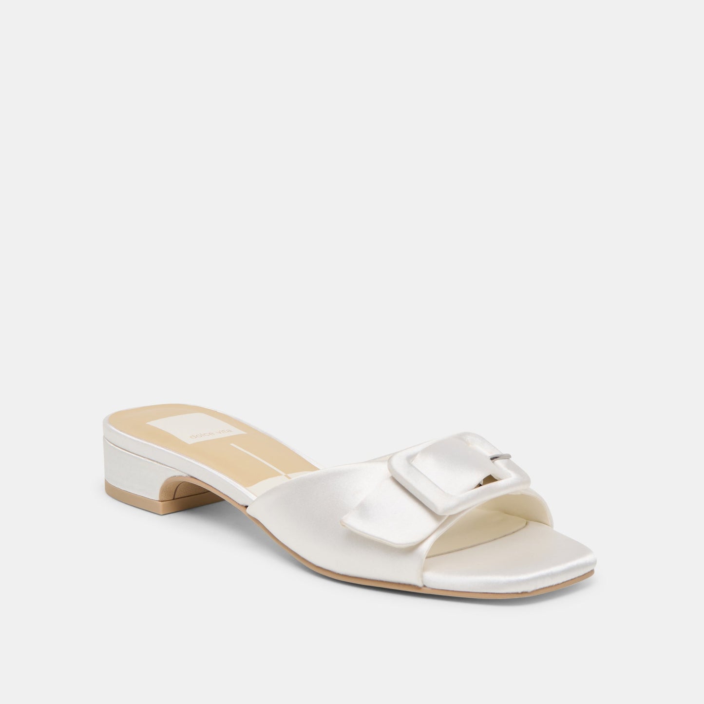 Edina True White Satin Sandals Dolce Vita Discount