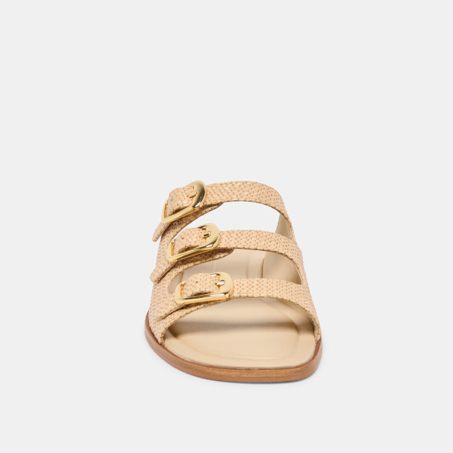 FIN Sand Raffia Open-Toe Slide Sandals Dolce Vita For sale