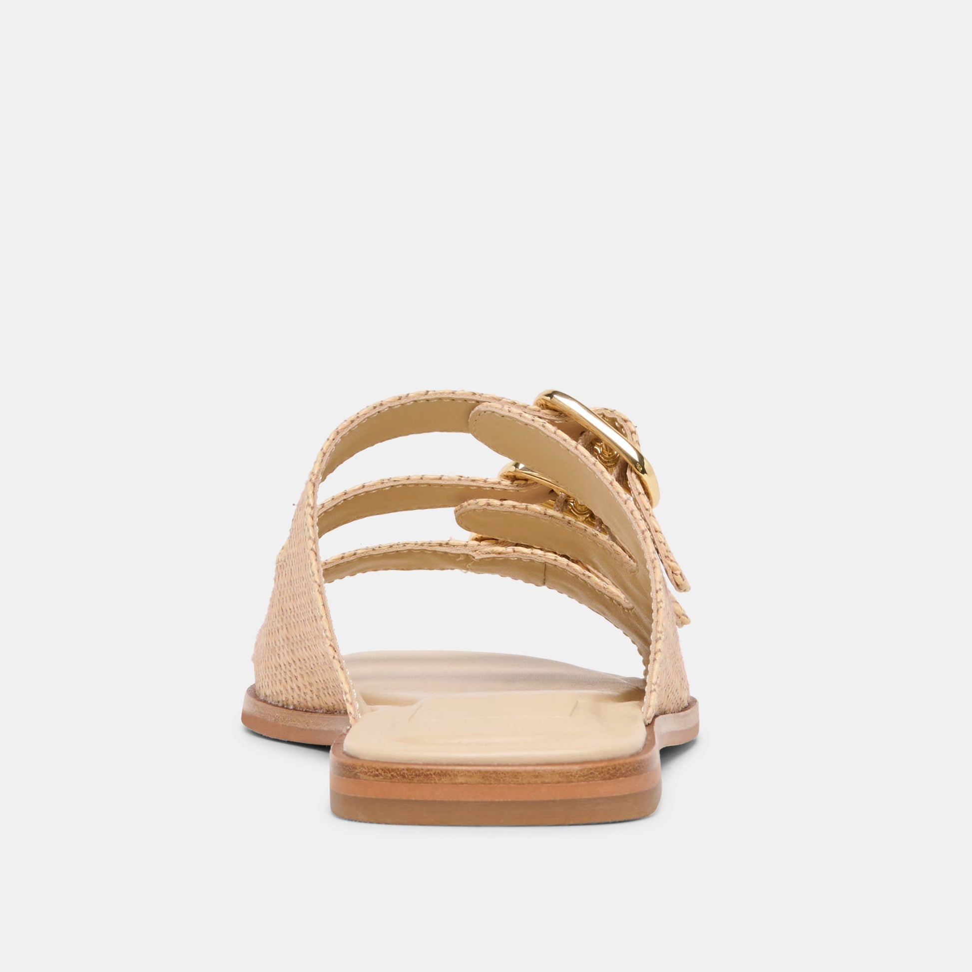 FIN Sand Raffia Open-Toe Slide Sandals Dolce Vita For sale