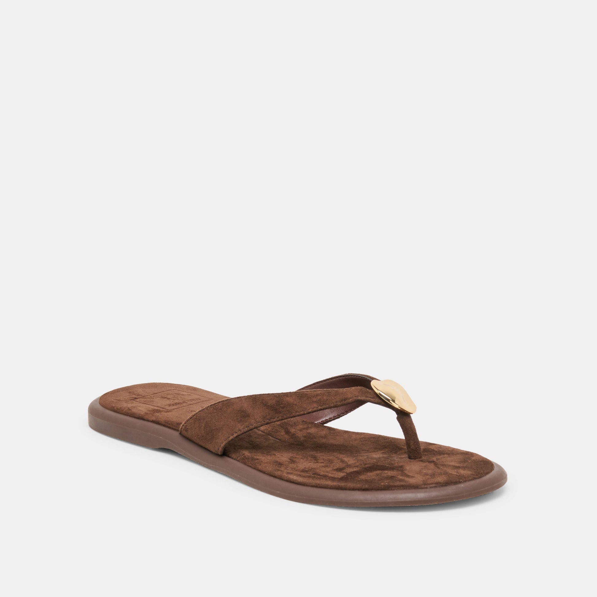 Jaina Dk Brown Suede Sandals Dolce Vita us