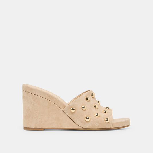 Holta Stud Camel Suede Wedges Dolce Vita Online