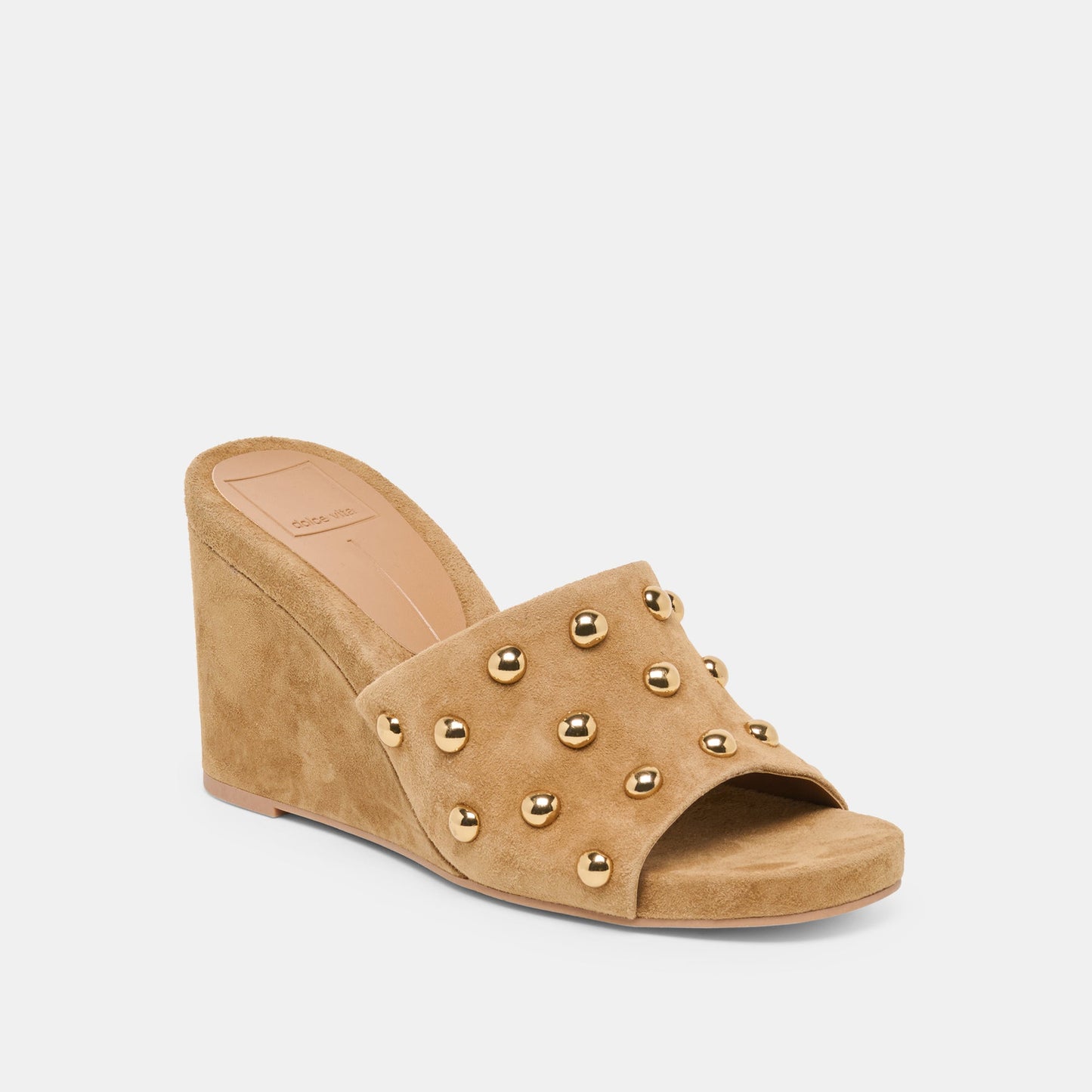 Holta Stud Lt Brown Suede Wedges Dolce Vita Sale