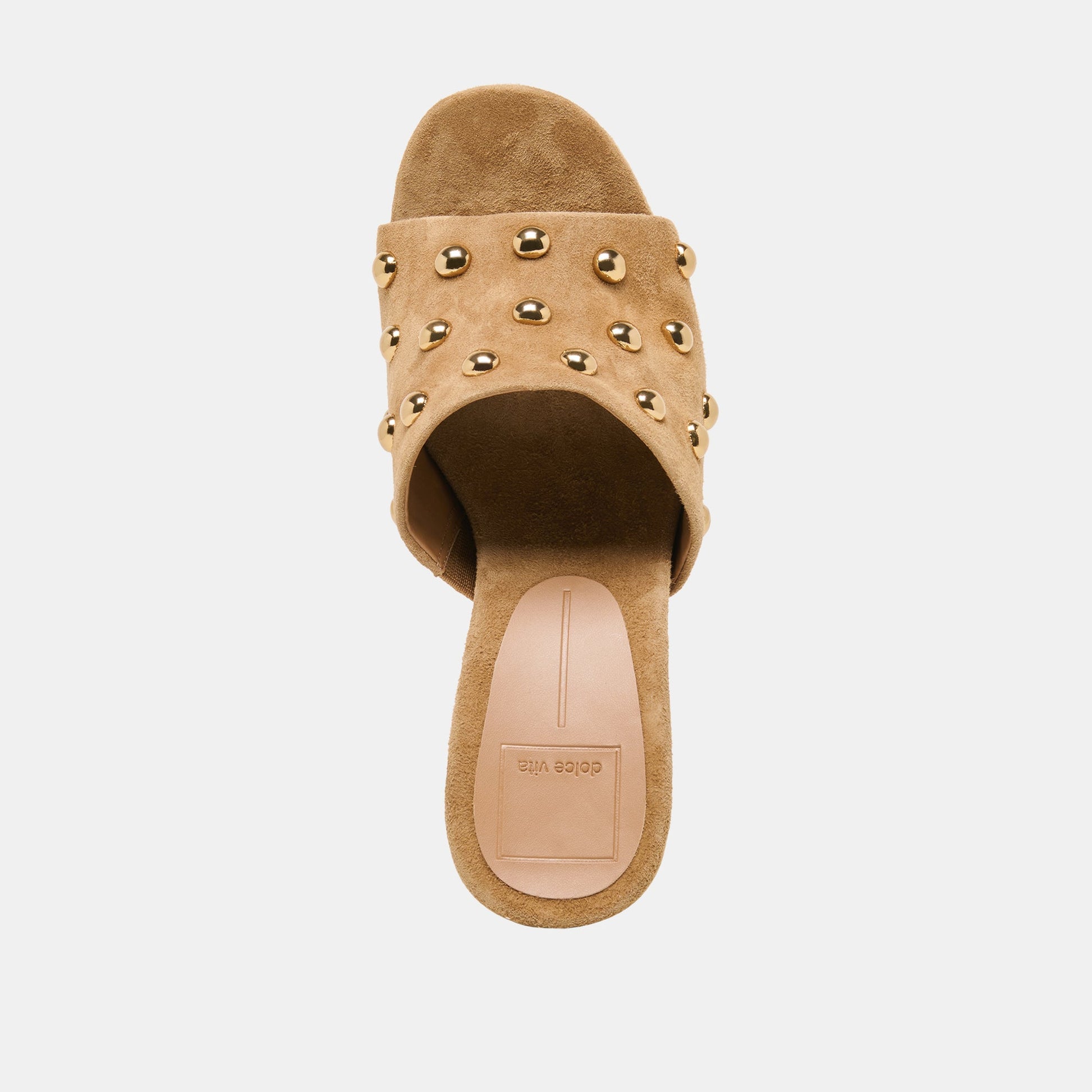 Holta Stud Lt Brown Suede Wedges Dolce Vita Sale