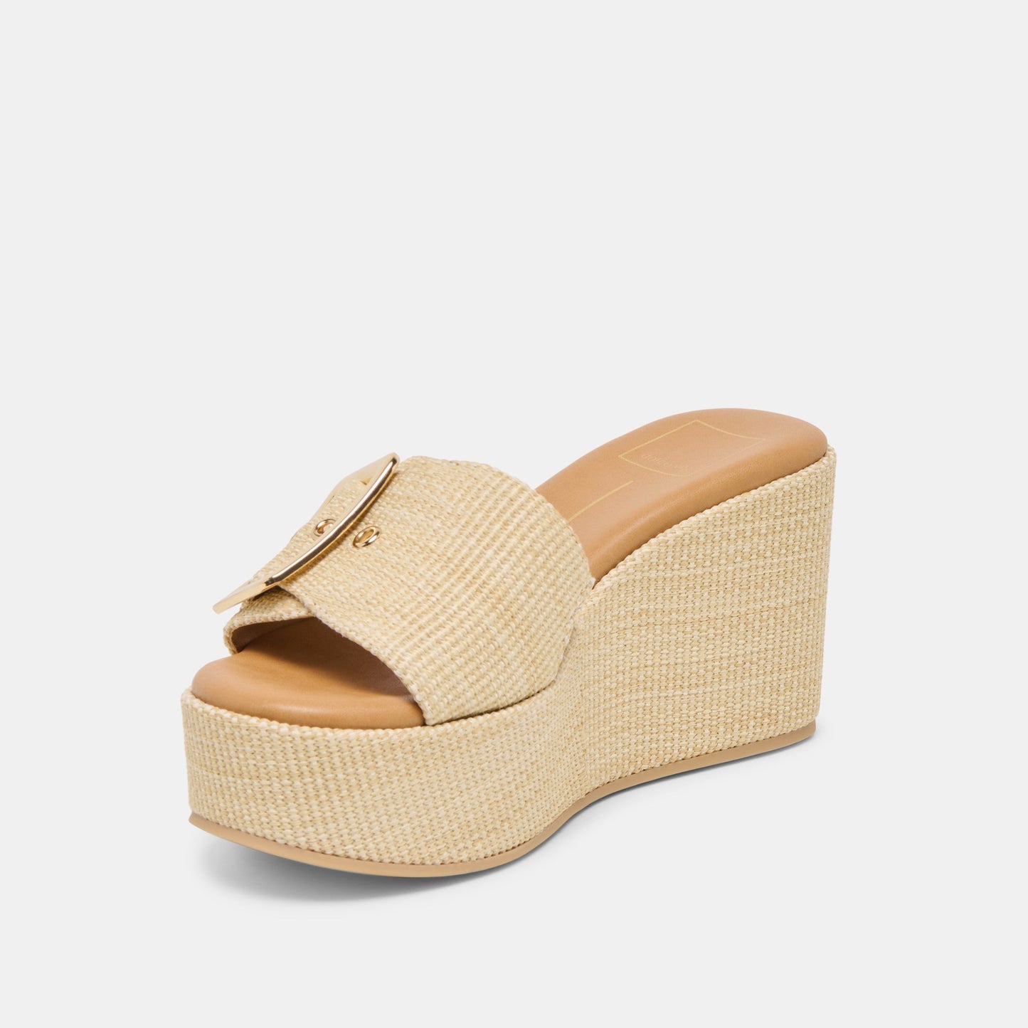 Jilian Wide Lt Natural Raffia Wedges Dolce Vita Outlet