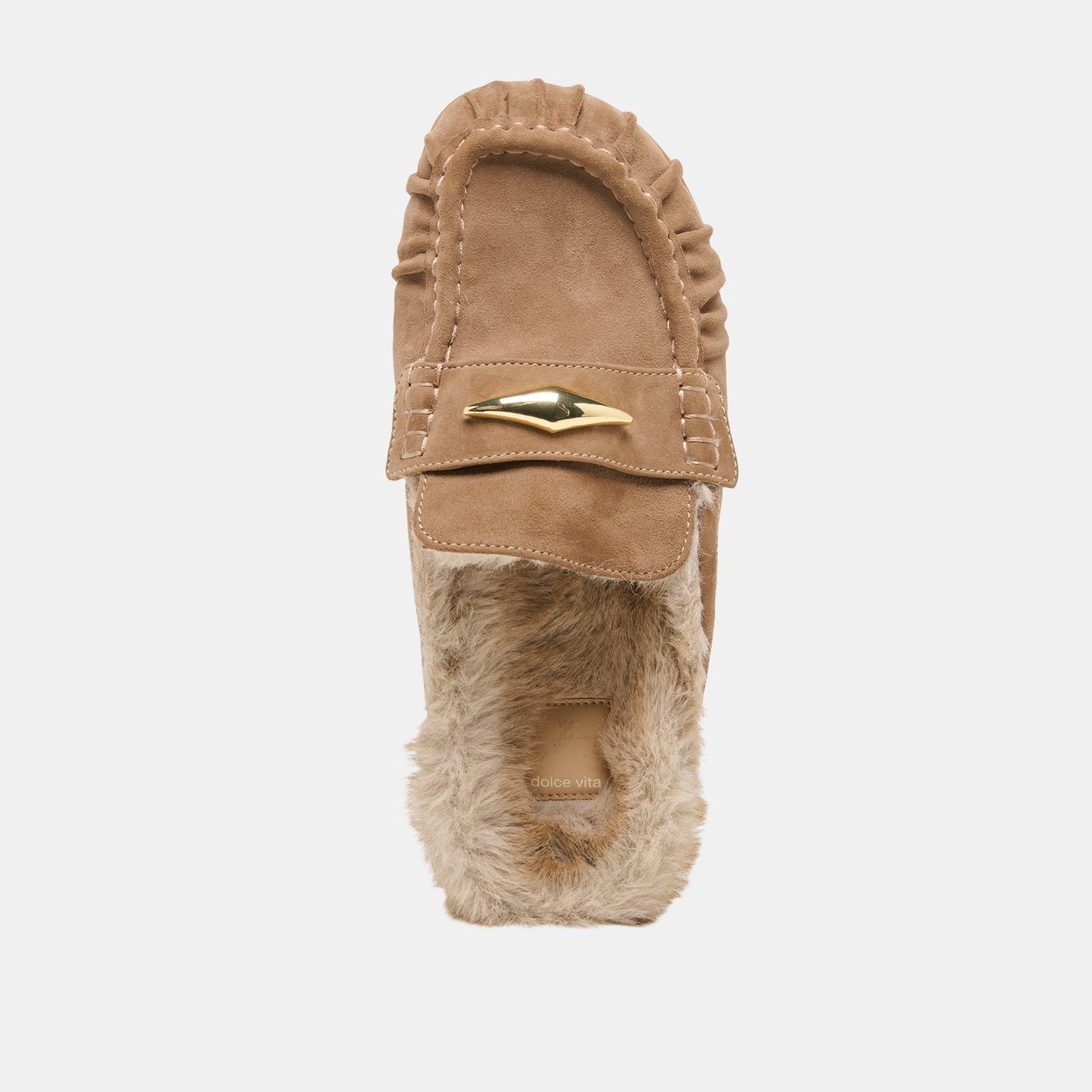 Jodero Plush Mushroom Suede Flats Dolce Vita On sale