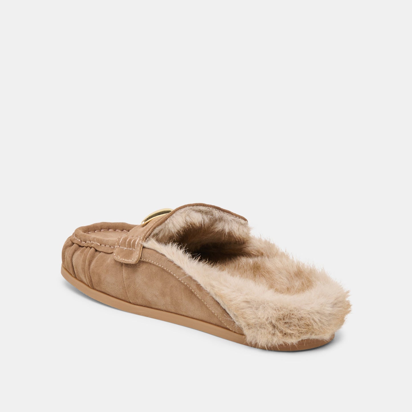 Jodero Plush Mushroom Suede Flats Dolce Vita On sale