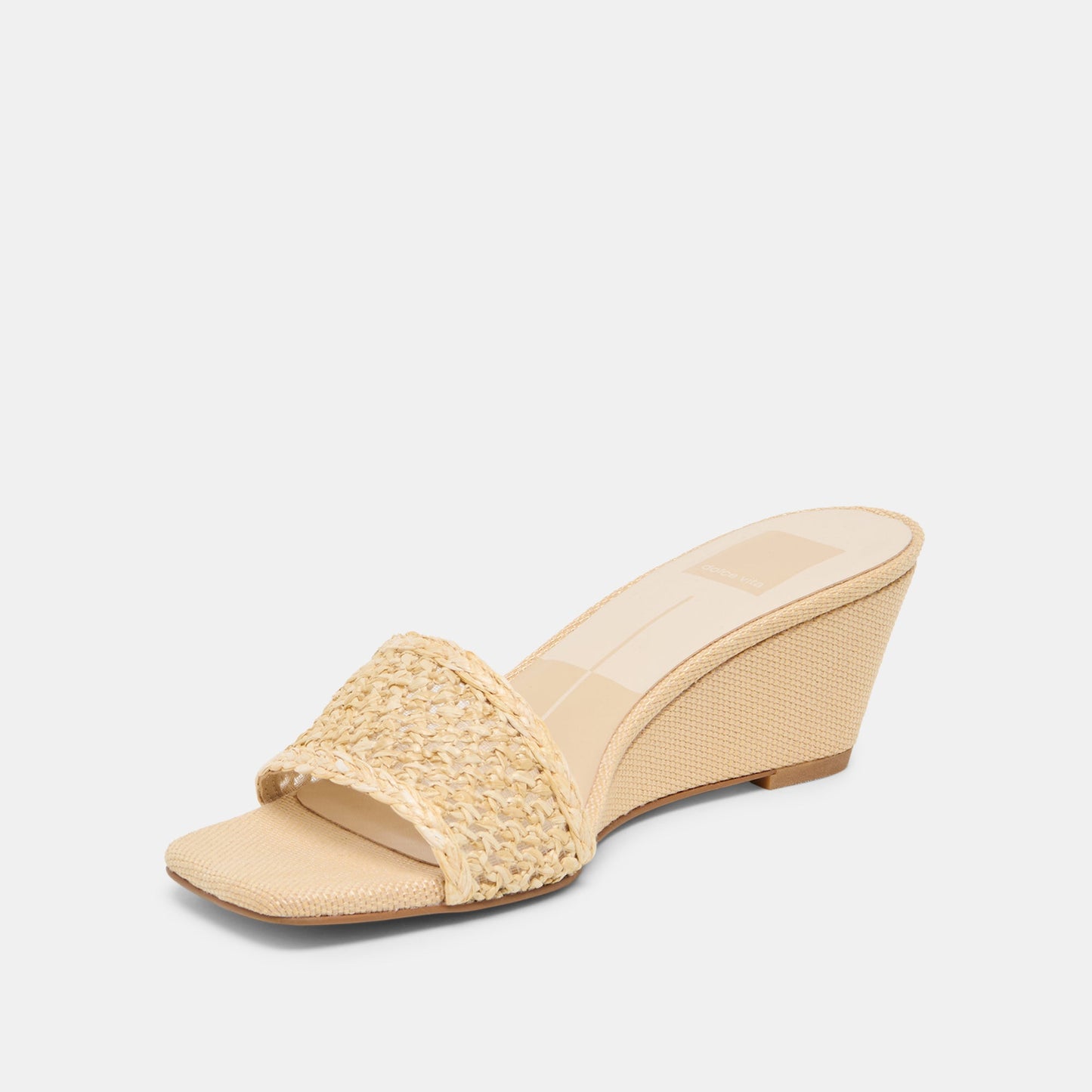Qaily Wide Lt Natural Raffia Wedges Dolce Vita New