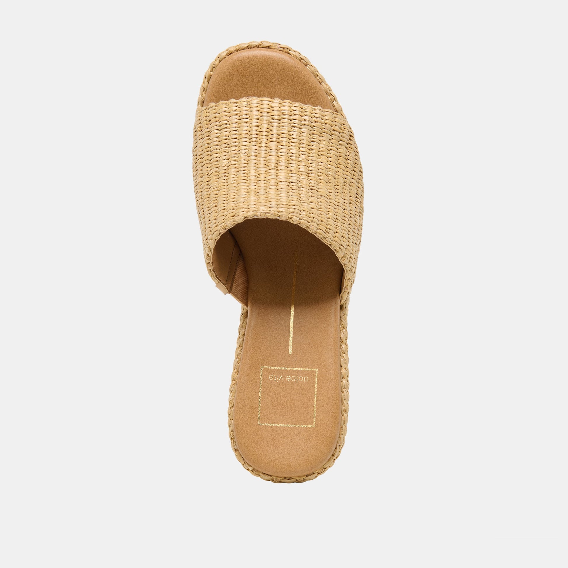 Joclyn Wide Lt Natural Raffia Wedges Dolce Vita Online