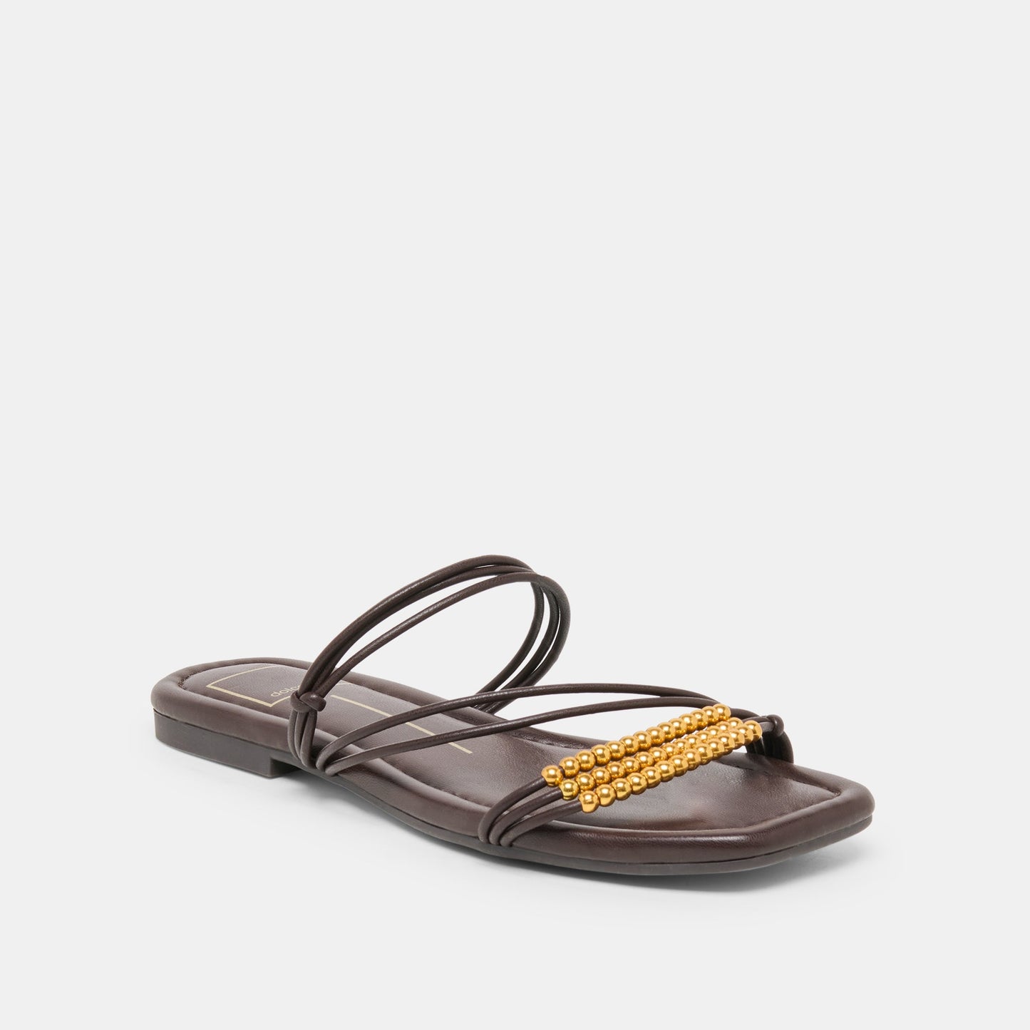 LYNDEE BEAD Espresso Stella Strappy Open-Toe Sandals Dolce Vita Sale