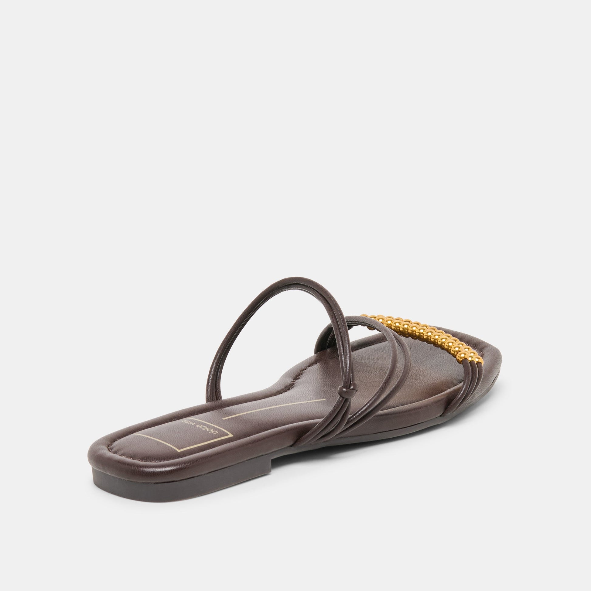 LYNDEE BEAD Espresso Stella Strappy Open-Toe Sandals Dolce Vita Sale