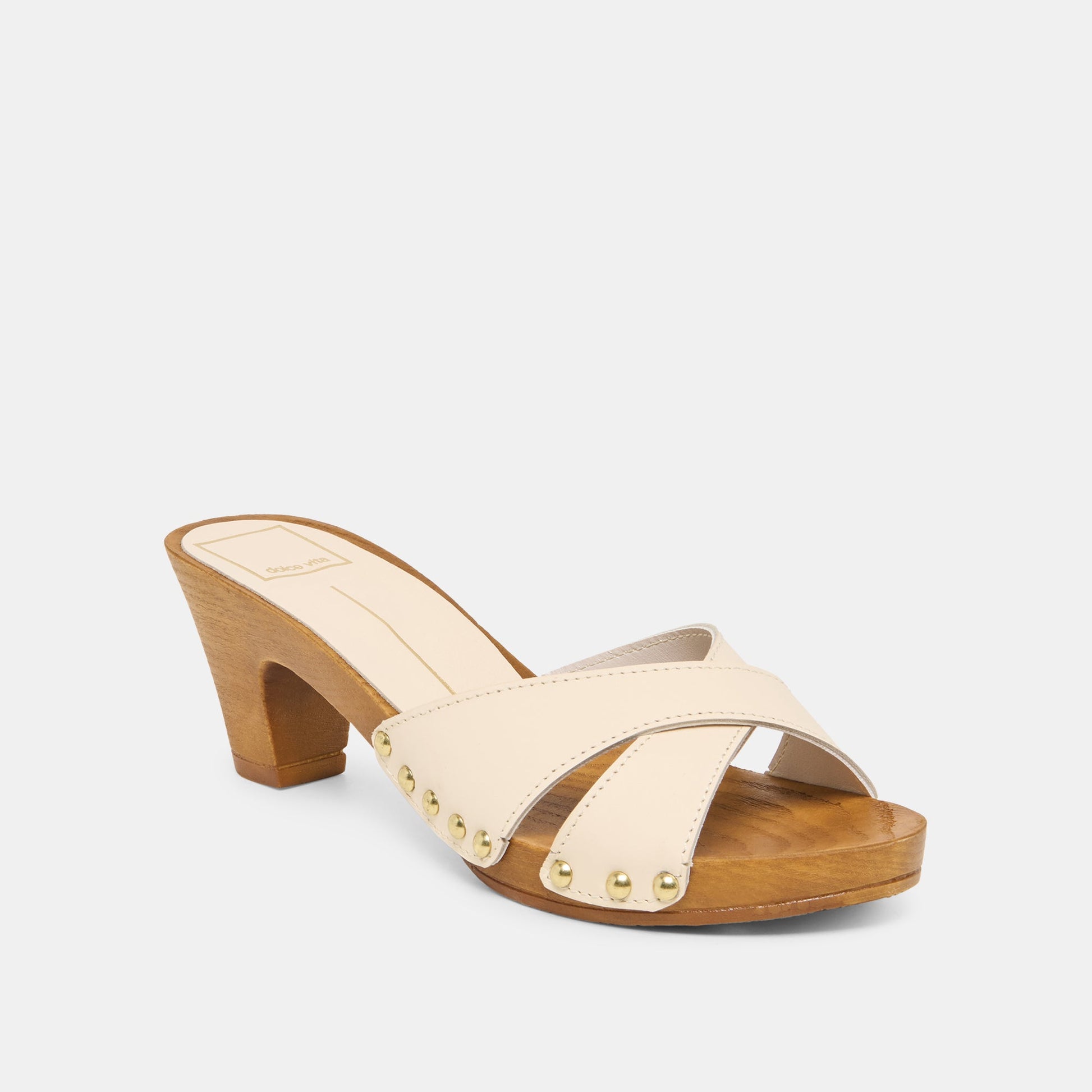 Averie Bone Leather Heels Dolce Vita Outlet
