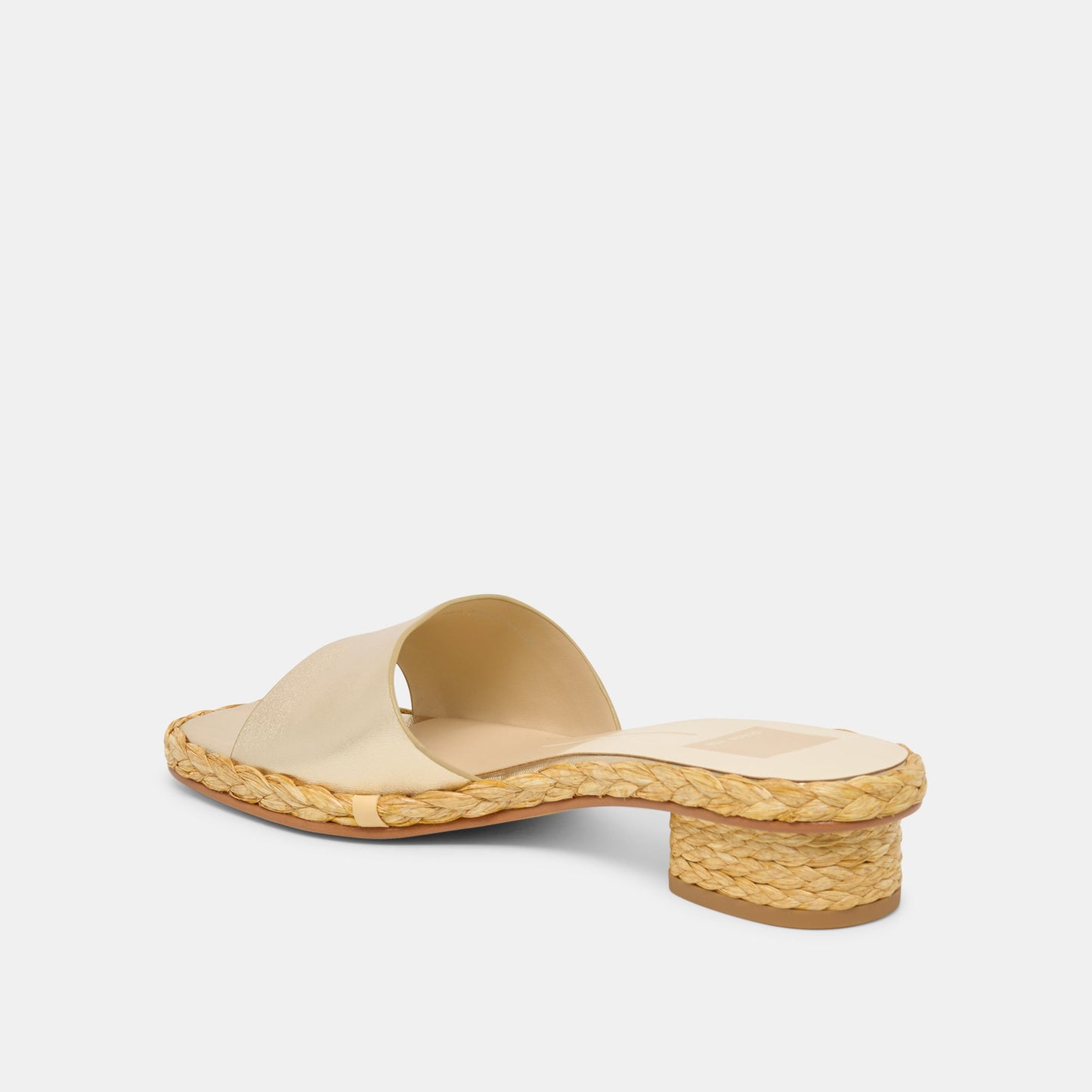 Dixi Wide Platinum Leather Sandals Dolce Vita For sale