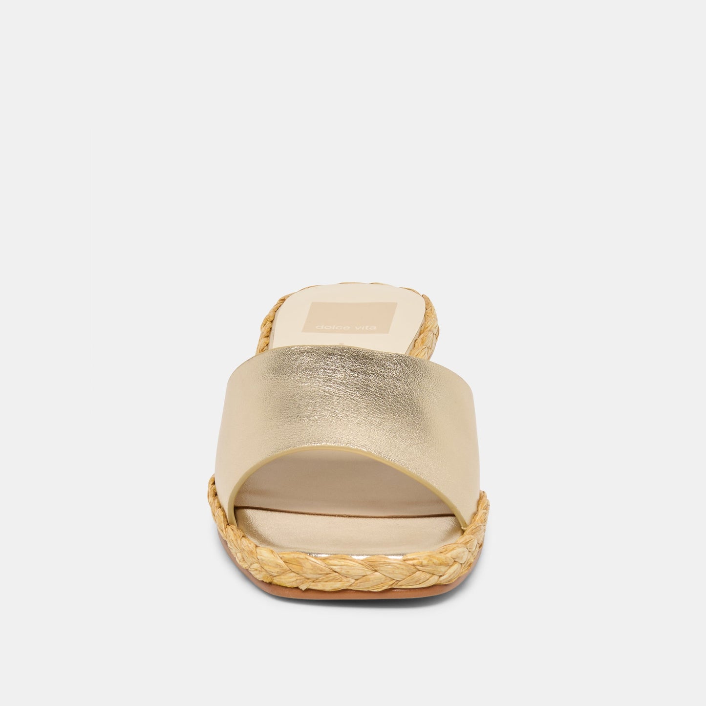 Dixi Wide Platinum Leather Sandals Dolce Vita For sale