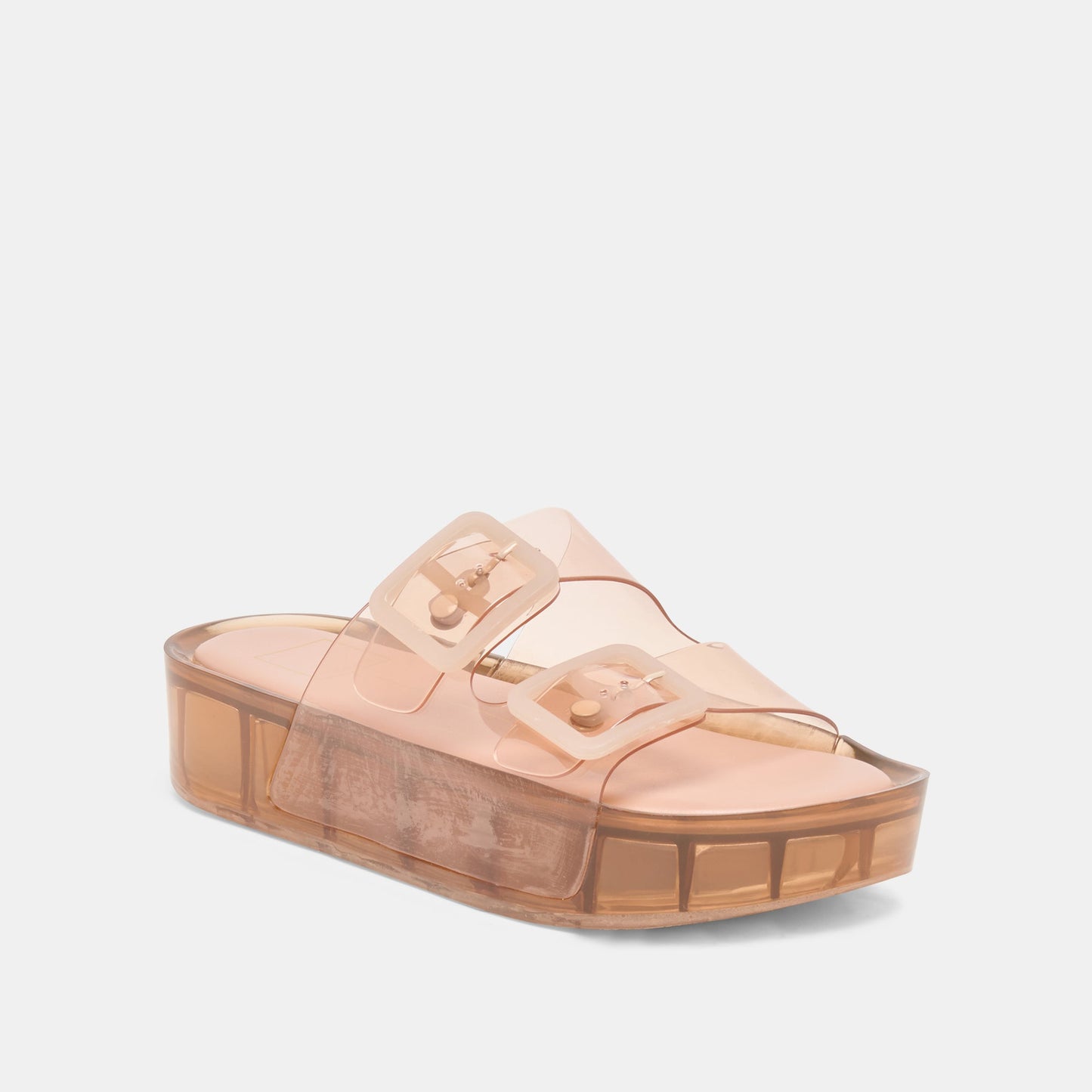 JULIO X Mocha Vinyl Jelly Platform Sandals Dolce Vita us