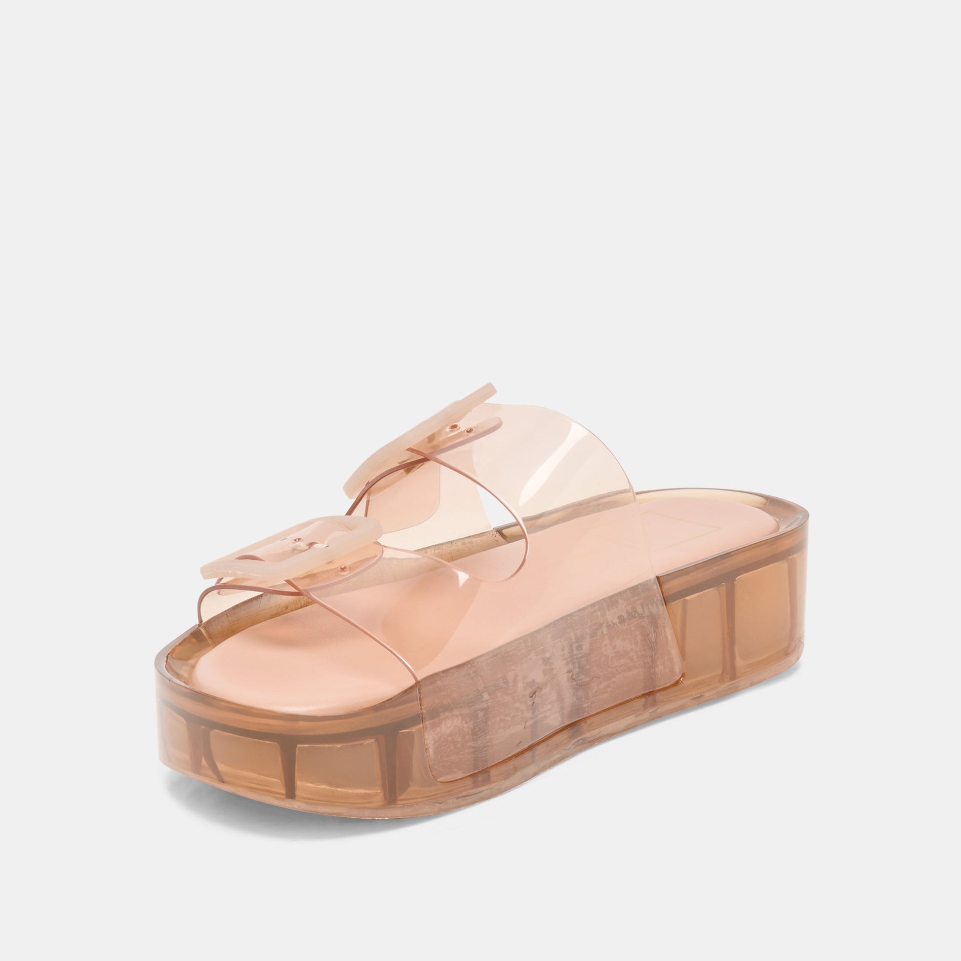 JULIO X Mocha Vinyl Jelly Platform Sandals Dolce Vita us