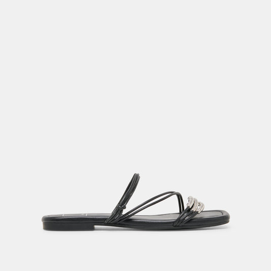 LYNDEE BEAD Black Stella Strappy Open-Toe Sandals Dolce Vita Sale