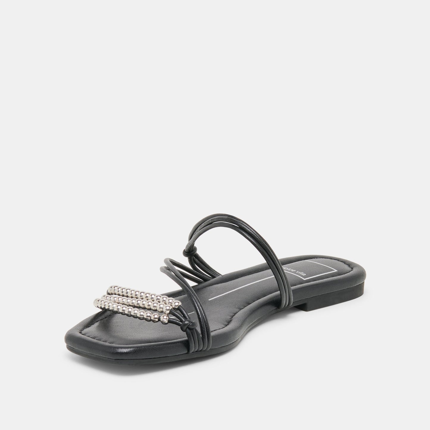 LYNDEE BEAD Black Stella Strappy Open-Toe Sandals Dolce Vita Sale