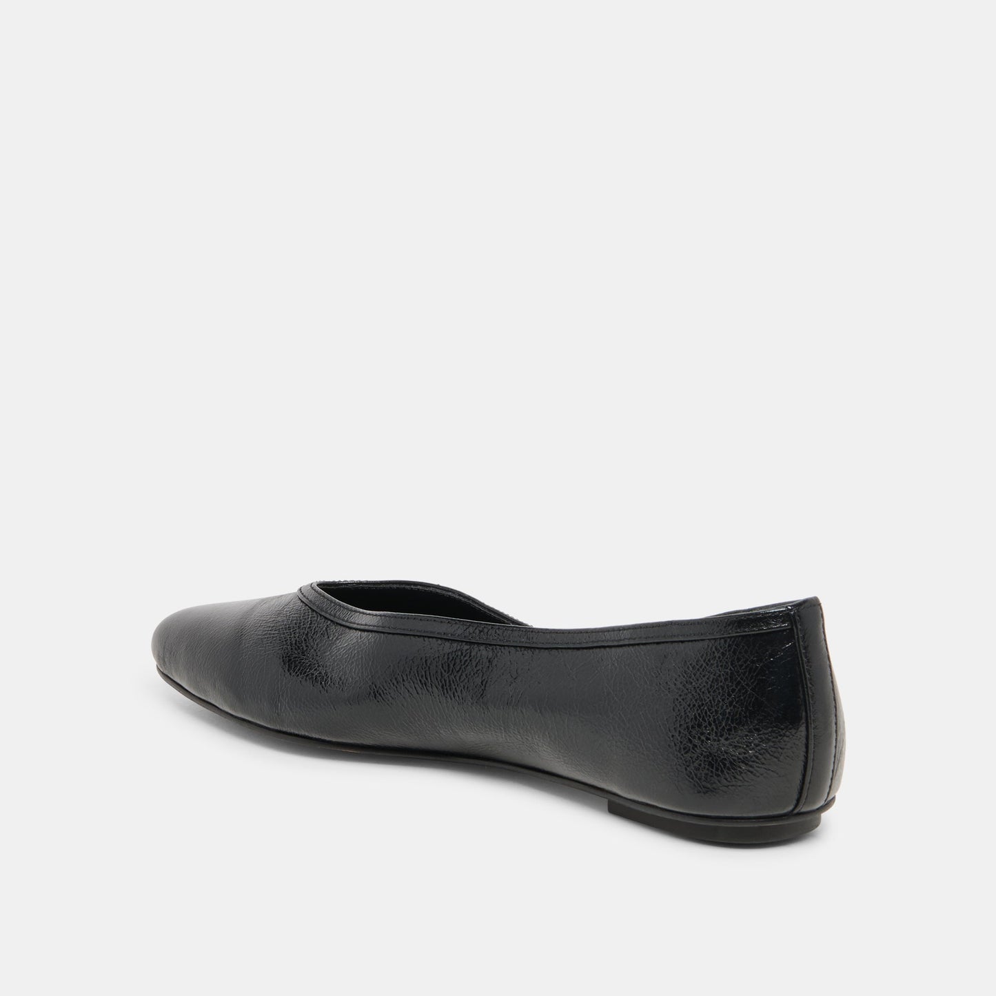 CARET Black Leather Pointed-Toe Ballet Flats Dolce Vita Outlet