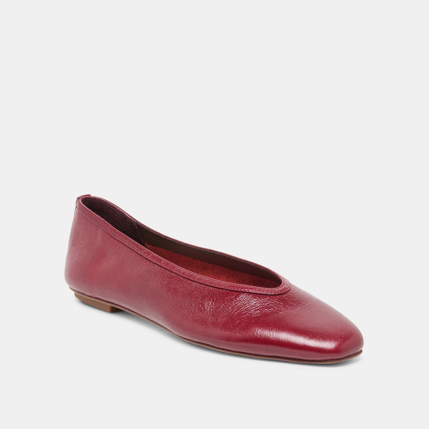 CARET Garnet Leather Pointed-Toe Ballet Flats Dolce Vita Discount