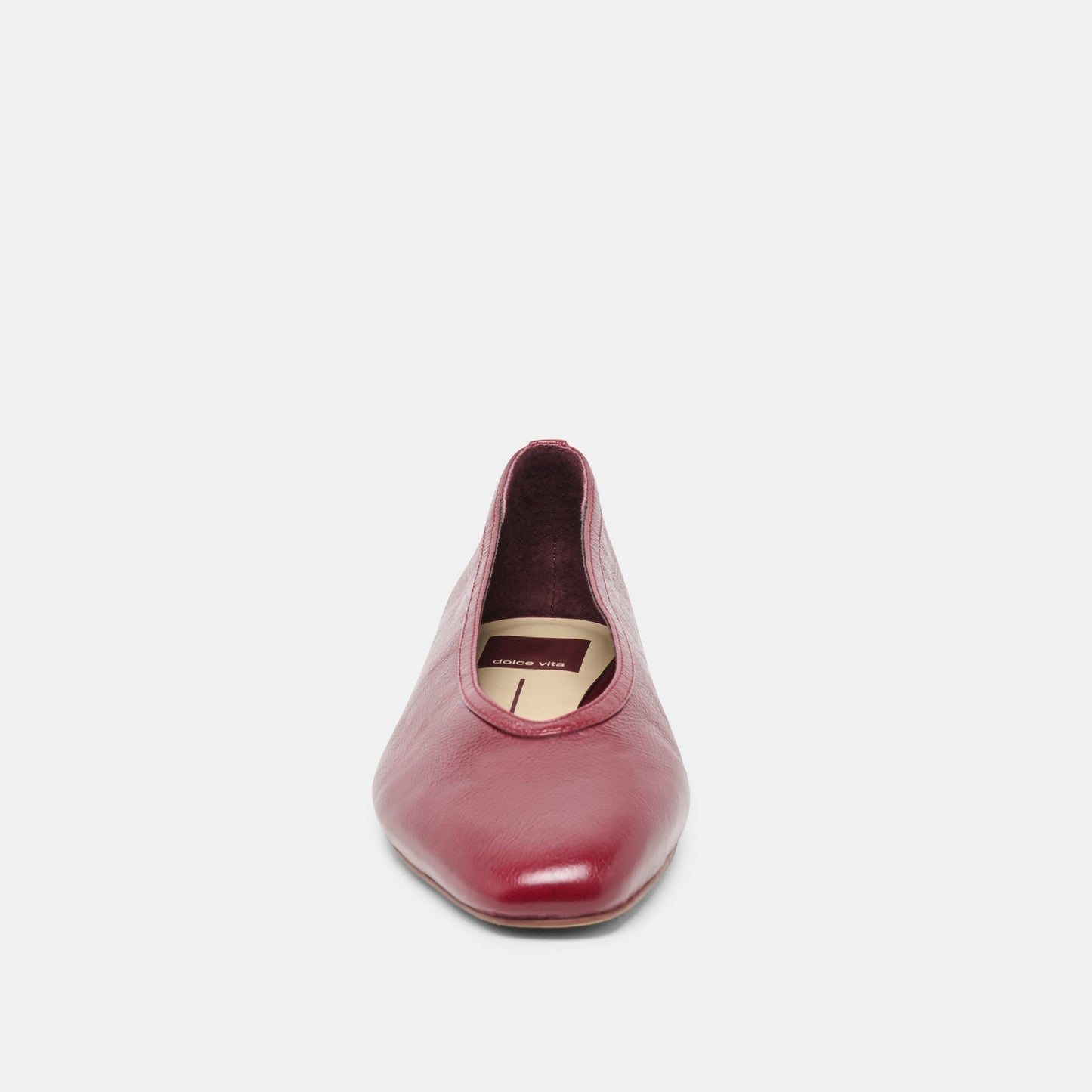 CARET Garnet Leather Pointed-Toe Ballet Flats Dolce Vita Discount