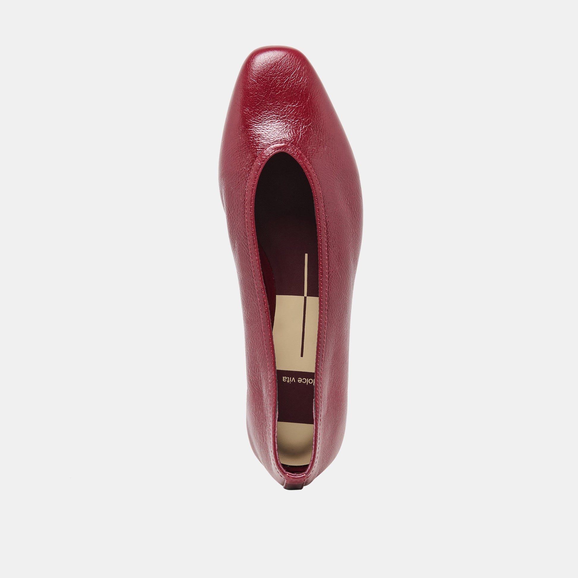 CARET Garnet Leather Pointed-Toe Ballet Flats Dolce Vita Discount