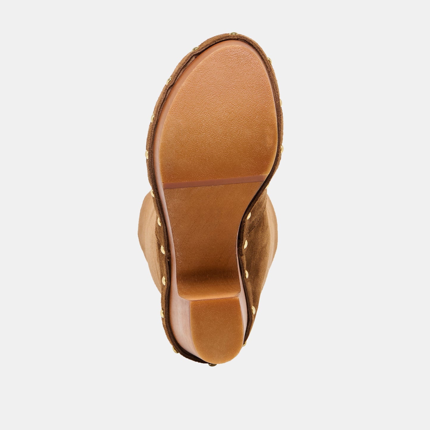 JENNY Chestnut Suede Knee-High Platform Wood Sole Boots Dolce Vita Online