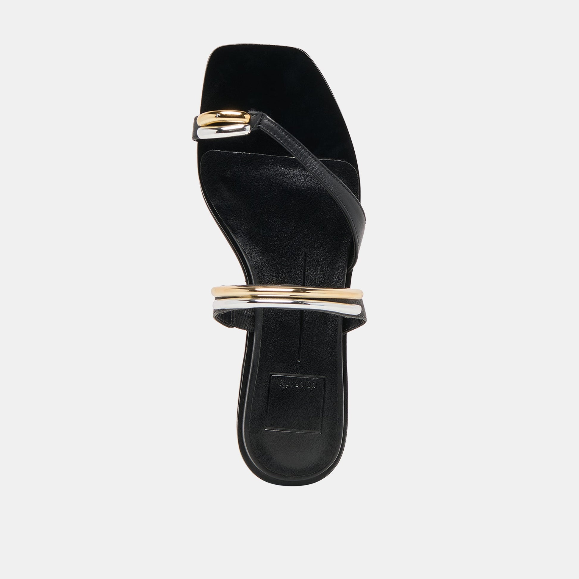 Tarina Black Leather Sandals Dolce Vita Outlet