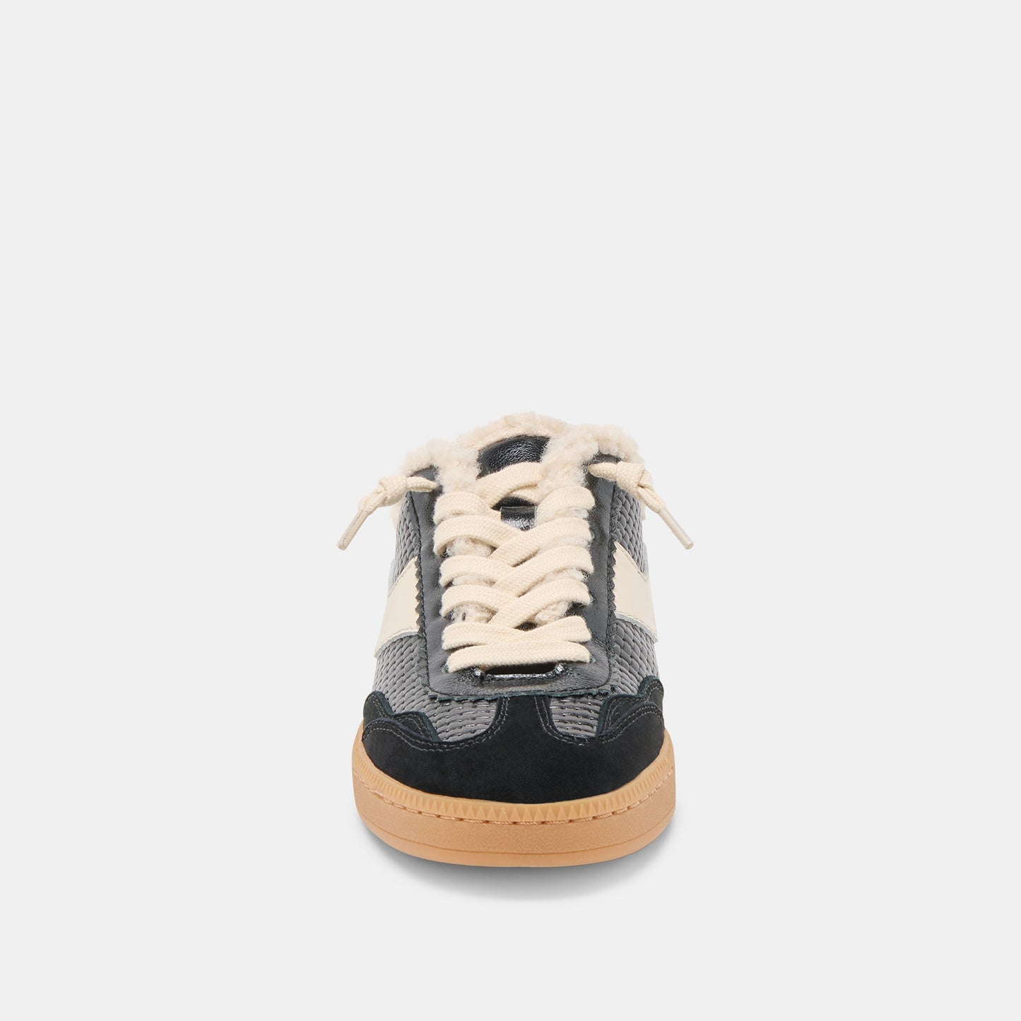 Notice Slide Plush Black Woven Leather Sneakers Dolce Vita On sale