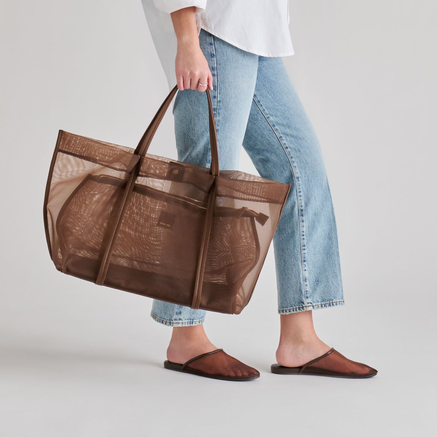 Geni Chocolate Mesh Flats Dolce Vita Online