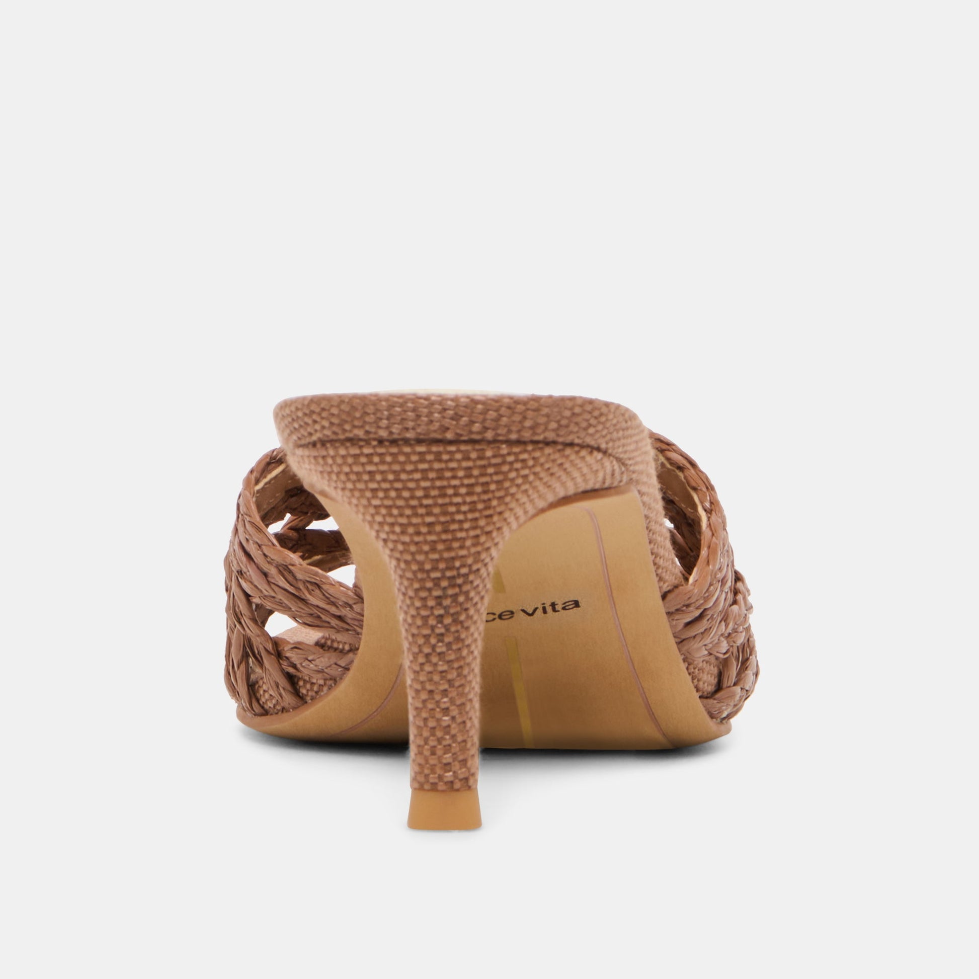 Bowen Cognac Raffia Heels Dolce Vita On sale