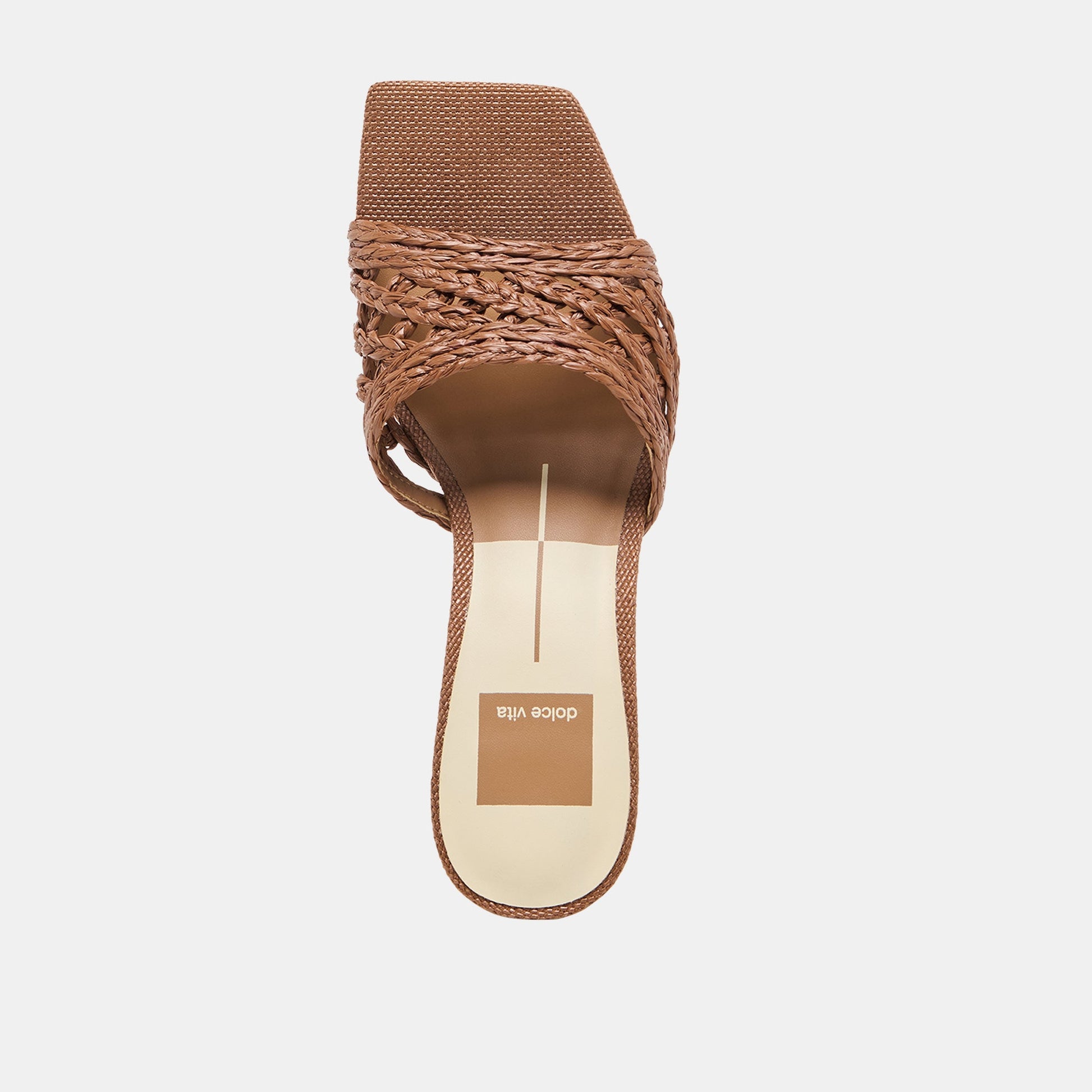 Bowen Cognac Raffia Heels Dolce Vita On sale
