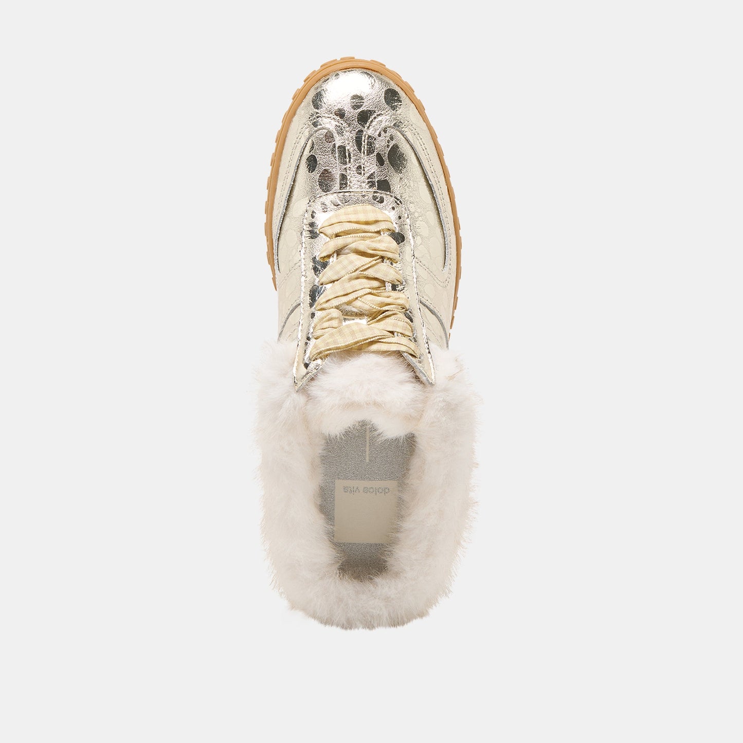 Izzey Plush Platinum Leather Sneakers Dolce Vita New