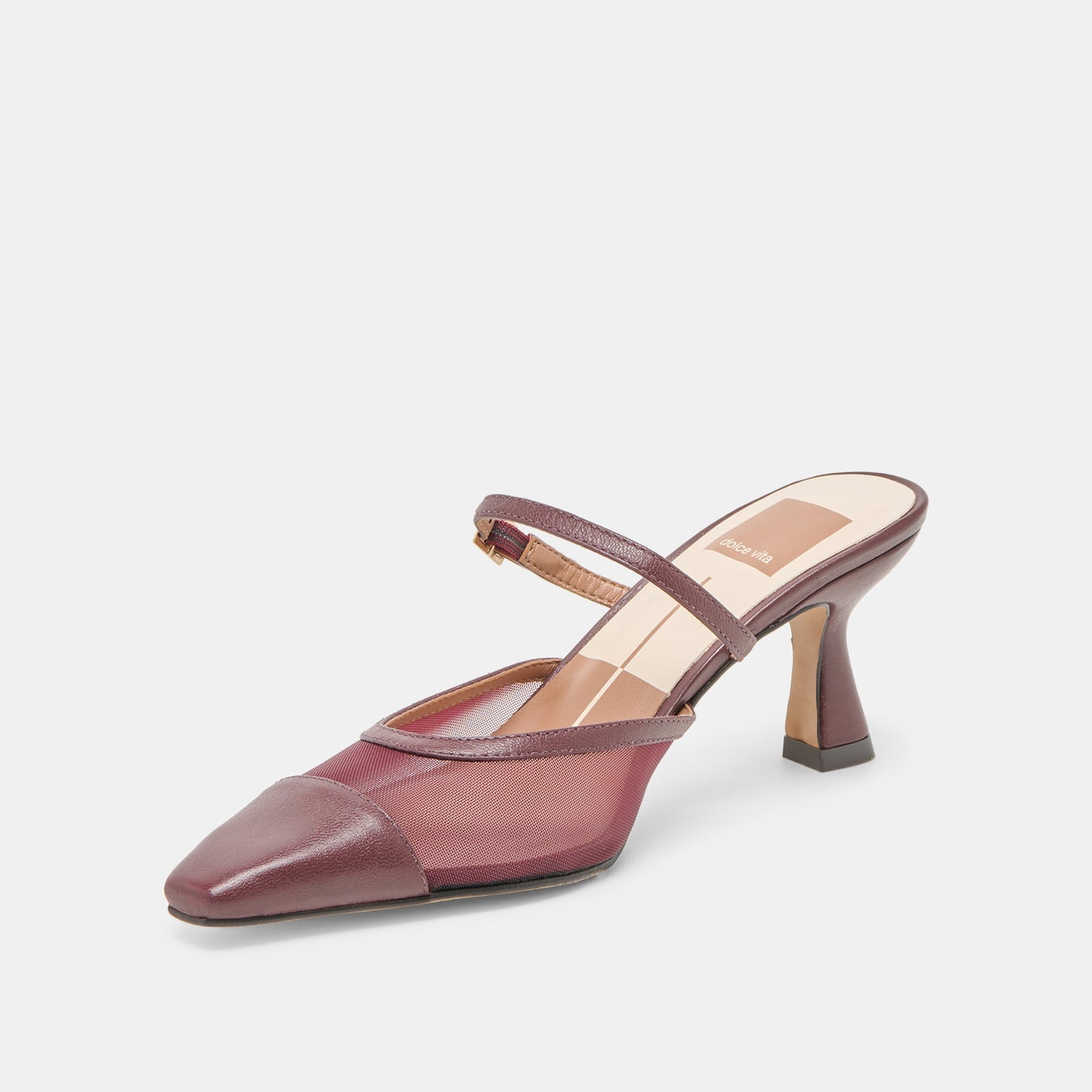 Loyd Burgundy Mesh Heels Dolce Vita On sale