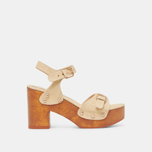 YANDY HEELS LT NATURAL RAFFIA
 – Dolce Vita Dolce Vita New