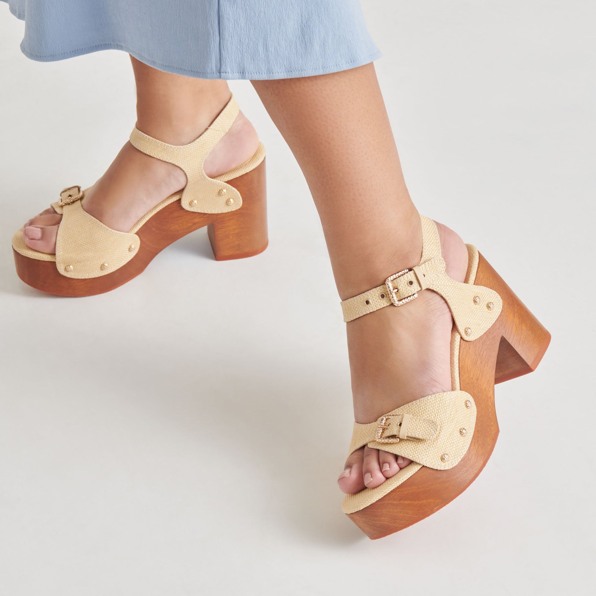 YANDY HEELS LT NATURAL RAFFIA
 – Dolce Vita Dolce Vita New