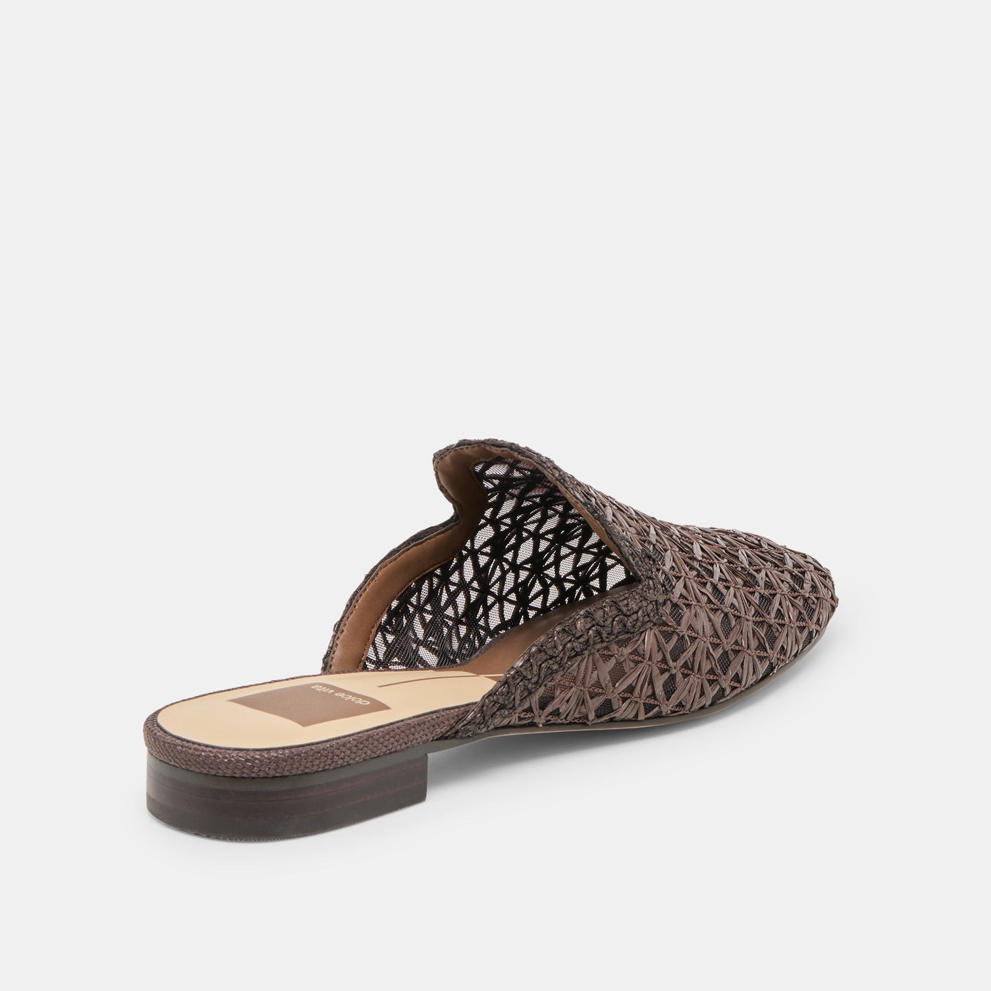 Kirt Chocolate Cross Hatch Raffia Flats Dolce Vita Sale