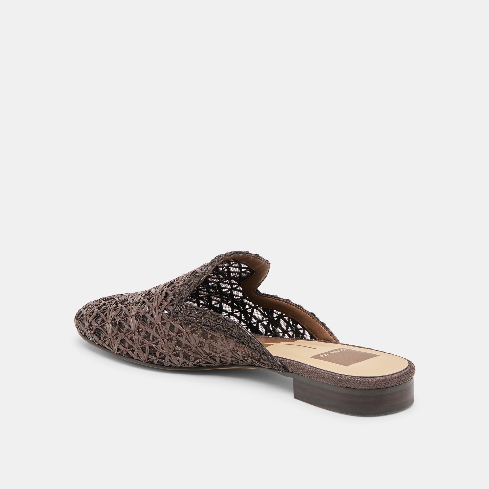 Kirt Chocolate Cross Hatch Raffia Flats Dolce Vita Sale