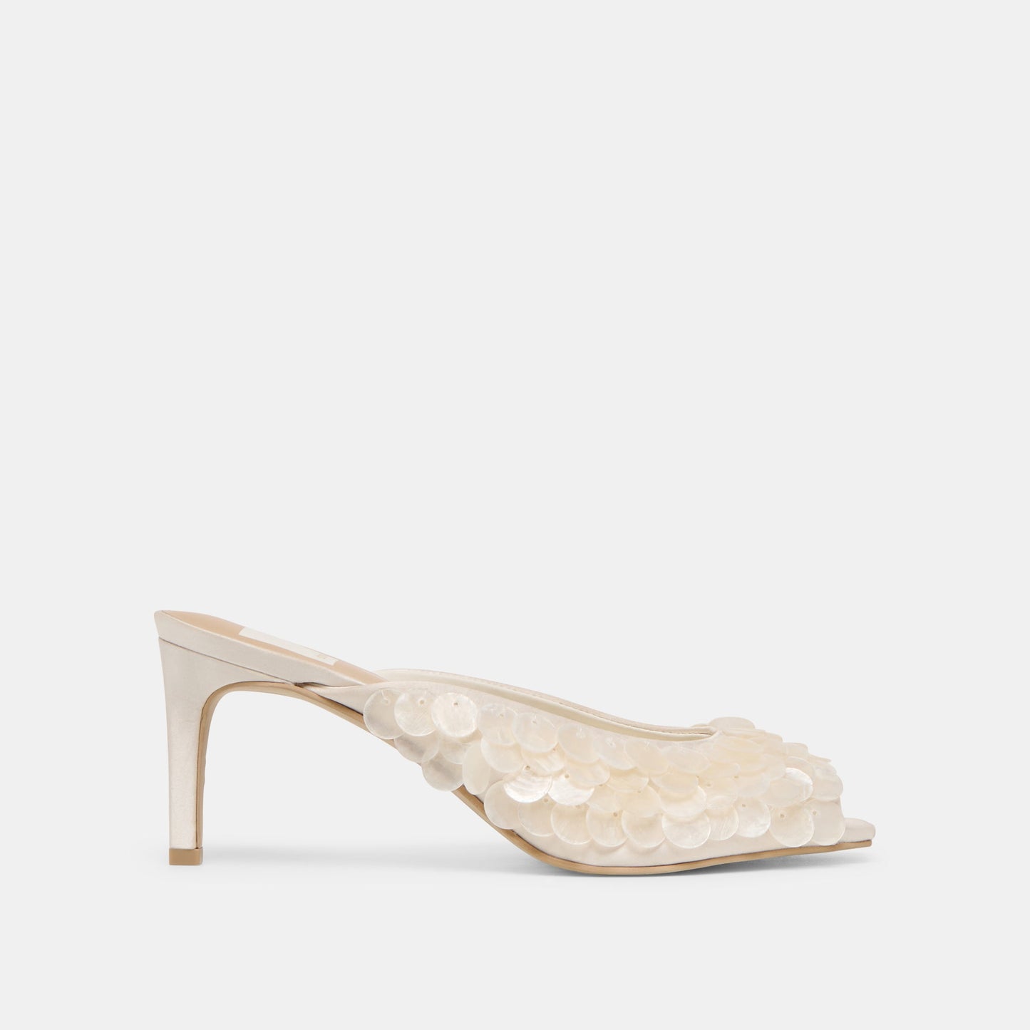 Samary Confetti Off White Satin Heels Dolce Vita us