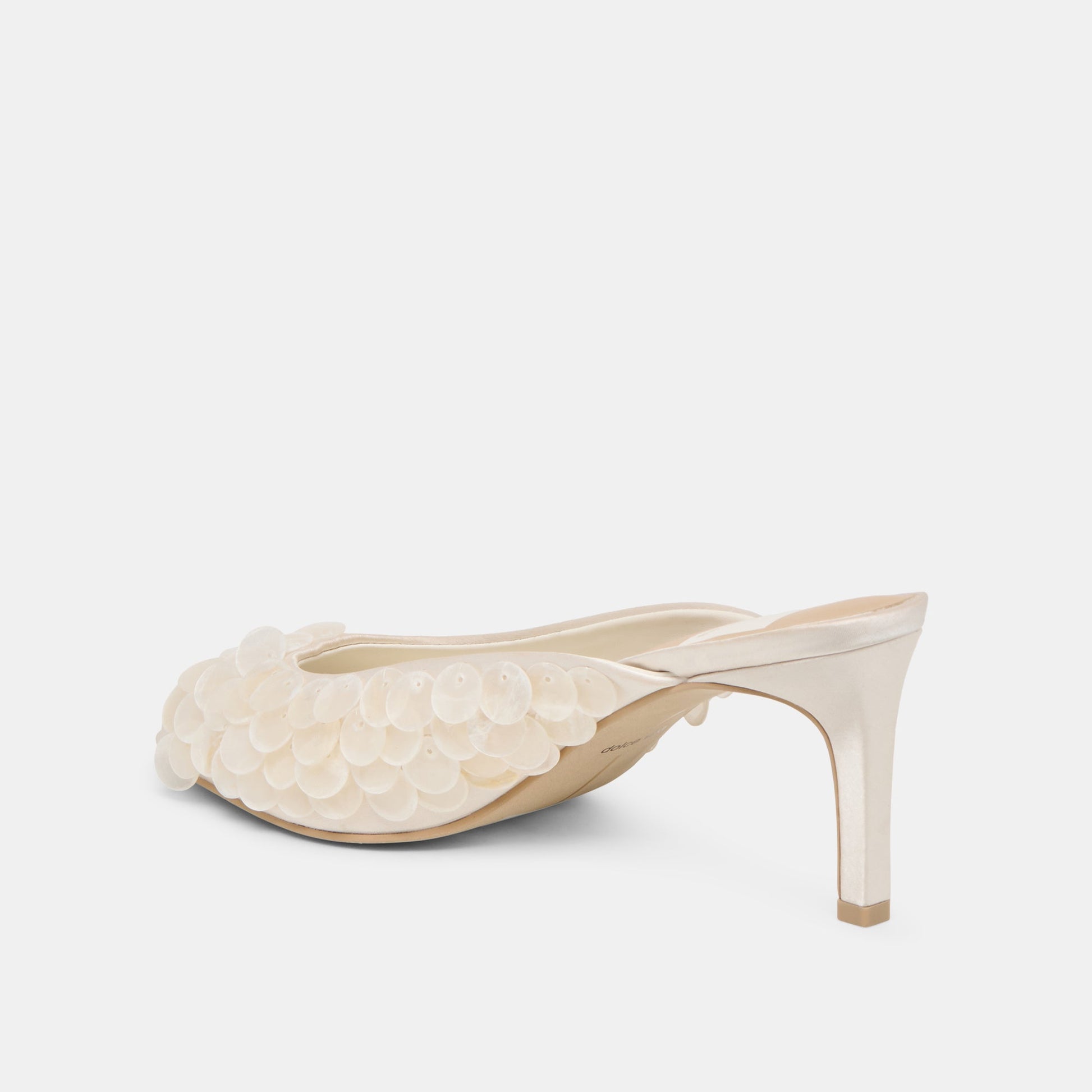 Samary Confetti Off White Satin Heels Dolce Vita us