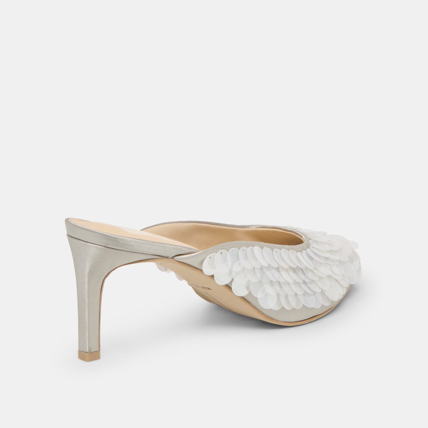 Samary Confetti Silver Satin Heels Dolce Vita Discount