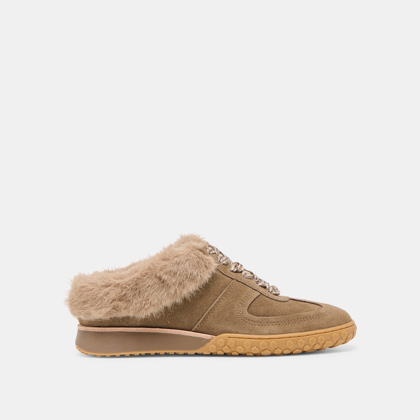 Izzey Plush Olive Suede Sneakers Dolce Vita us