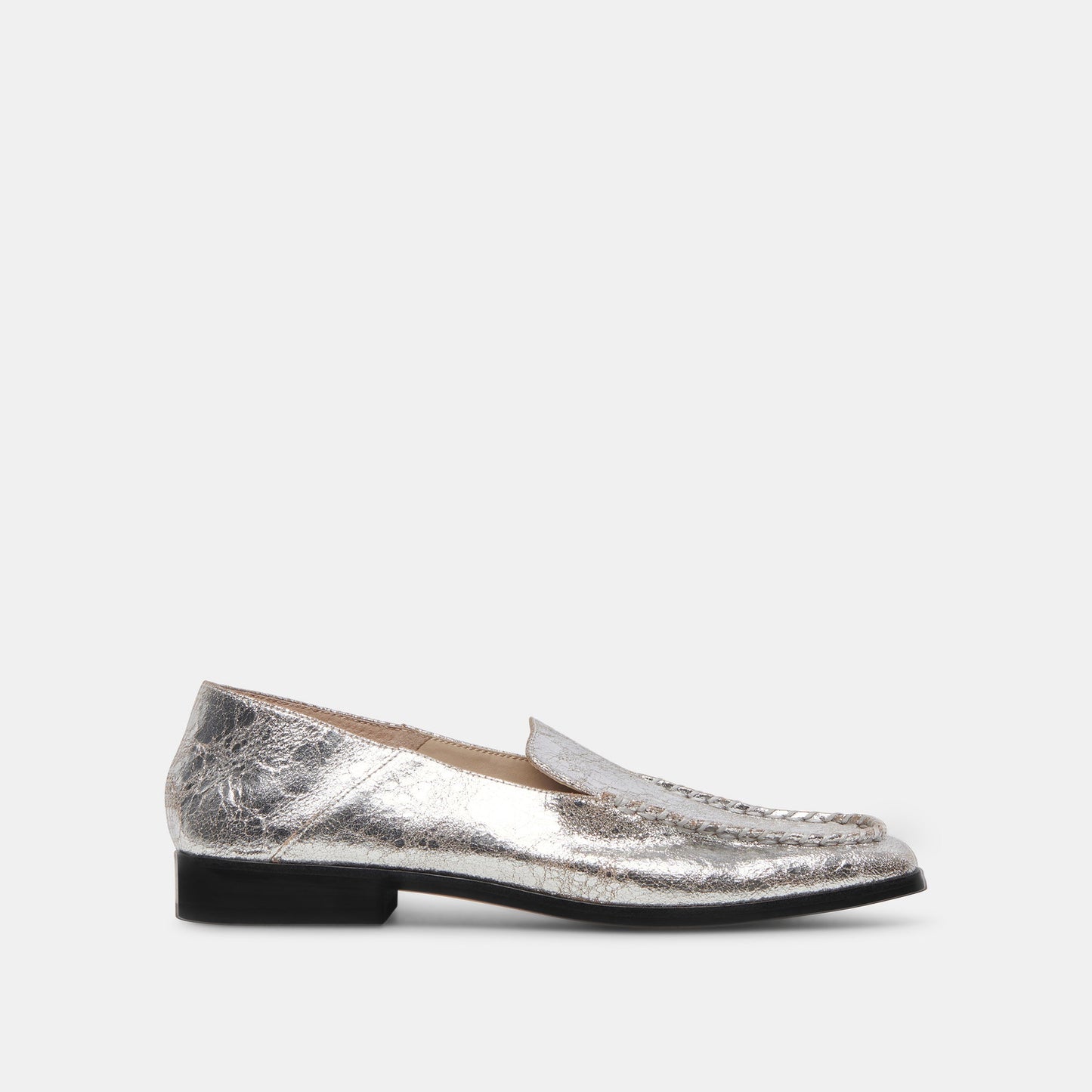 Beny Flats Silver Distressed Leather | Silver Leather Flats for Women
 – Dolce Vita Dolce Vita New