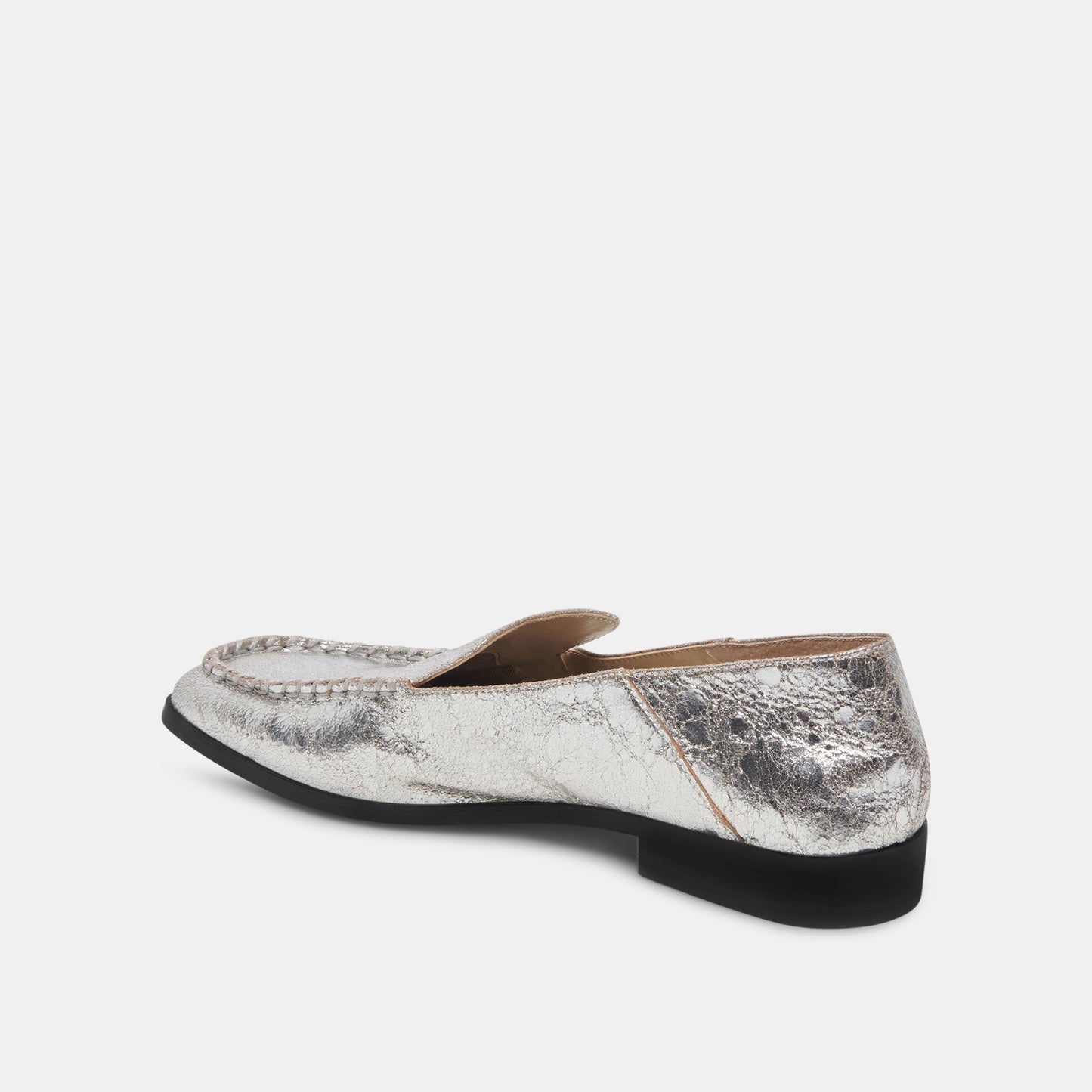 Beny Flats Silver Distressed Leather | Silver Leather Flats for Women
 – Dolce Vita Dolce Vita New